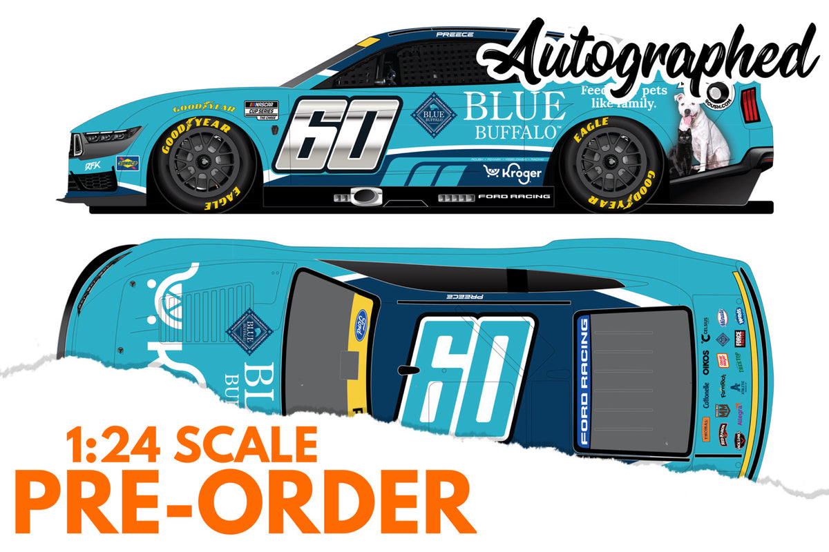 2026 Ryan Preece 1:24 Kroger / Blue Buffalo AUTOGRAPHED Diecast