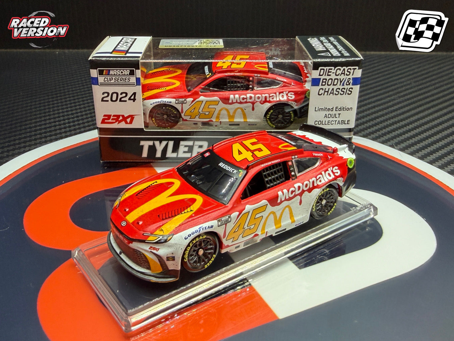 2024 Tyler Reddick 1:64 McDonald's Michigan Race Win NASCAR Diecast