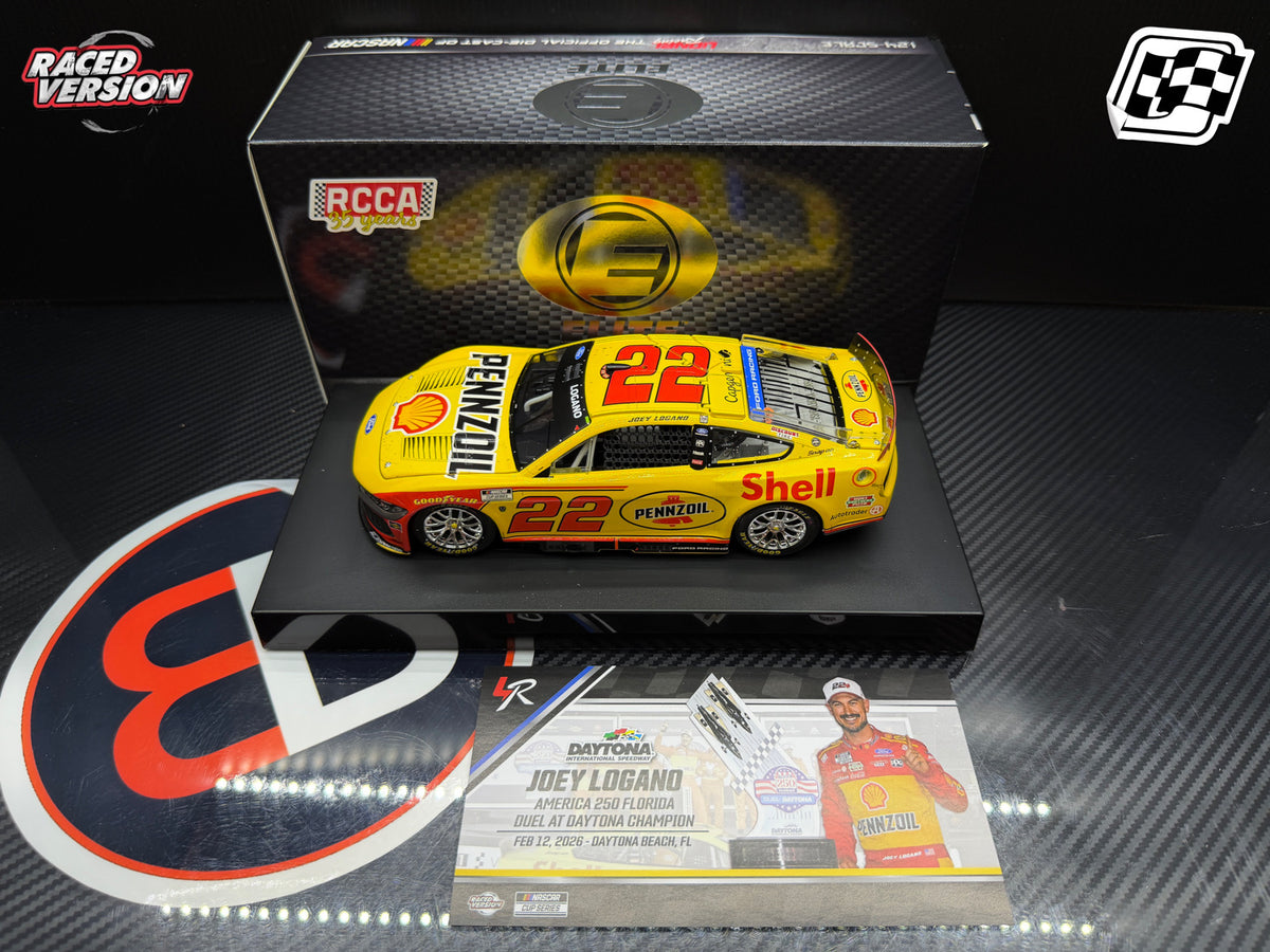 2026 Joey Logano 1:24 Shell-Pennzoil Daytona Duel Race Win ELITE Diecast