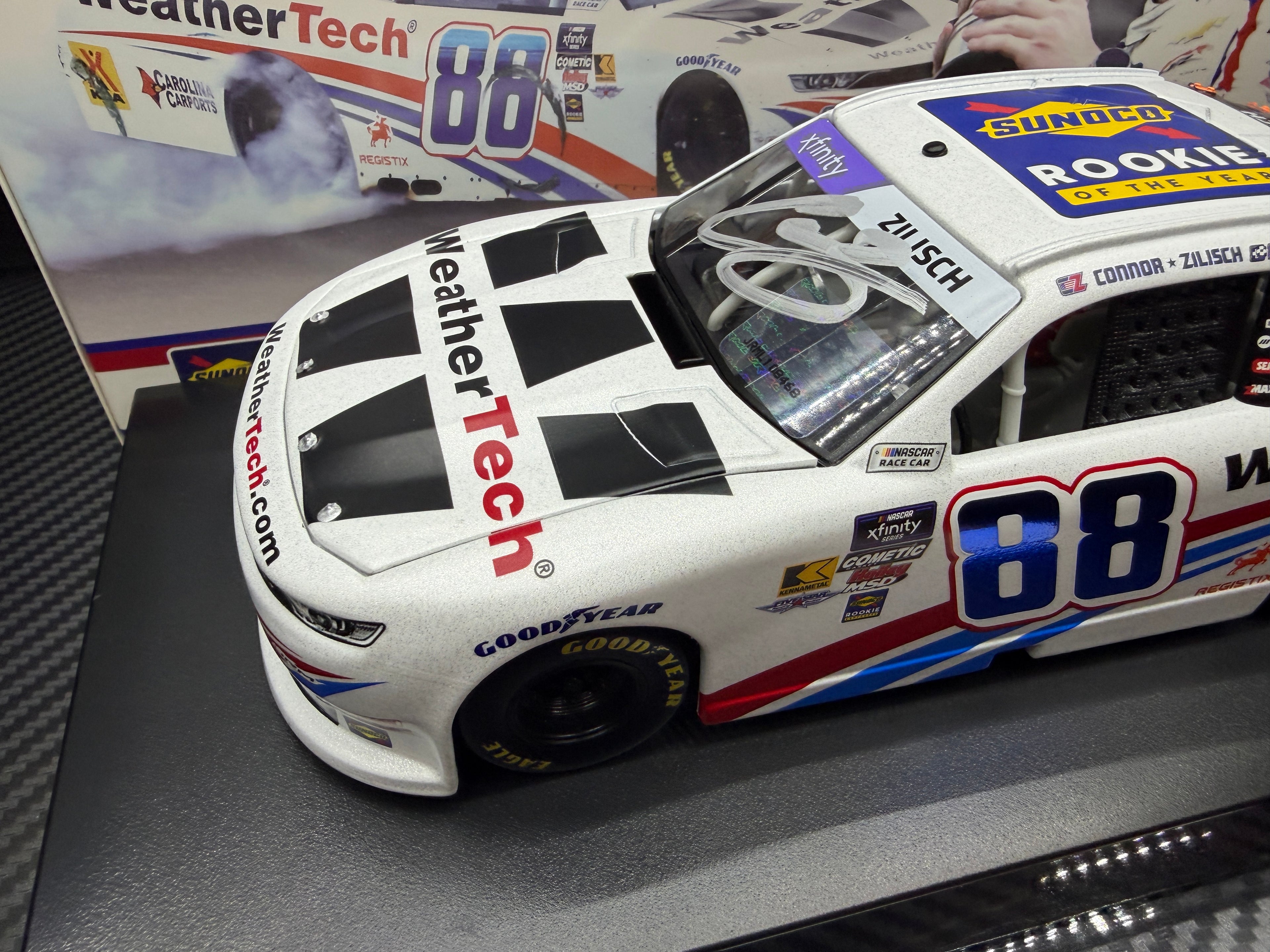 2025 Connor Zilisch 1:24 Weathertech Rookie of the Year AUTOGRAPHED Galaxy Diecast
