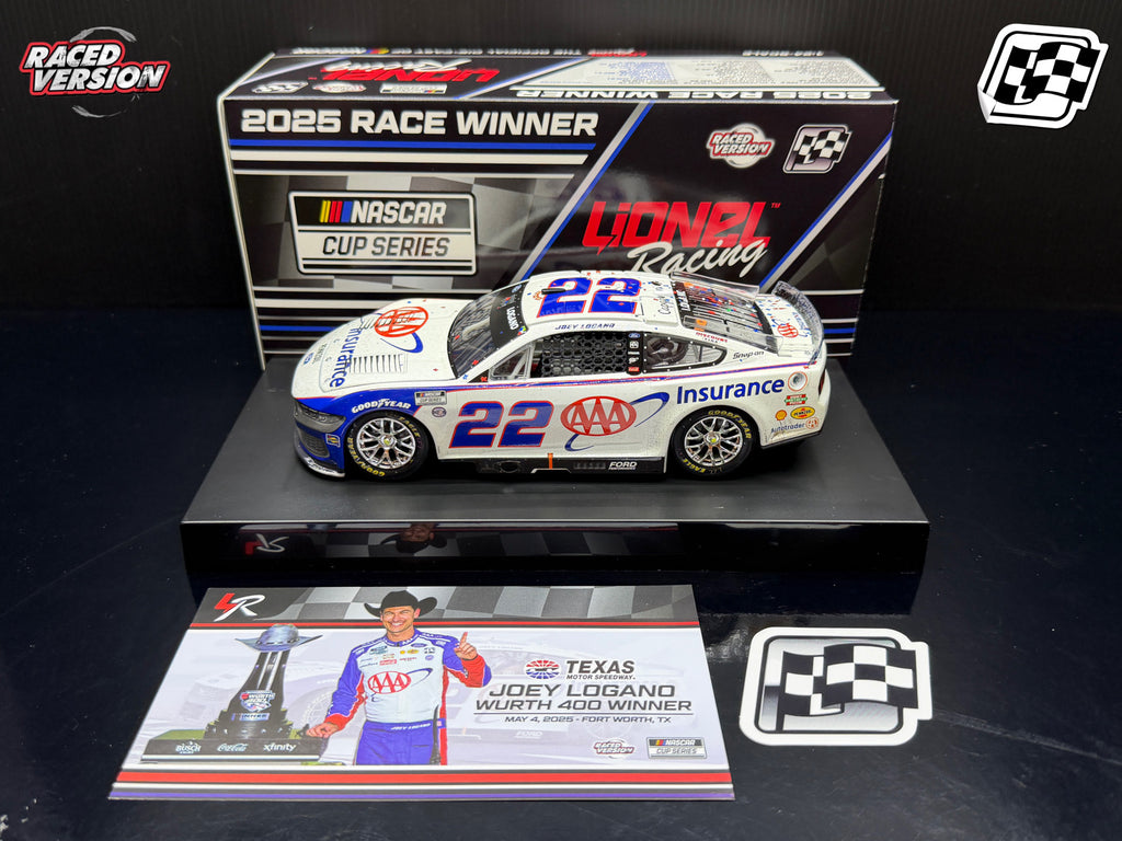 2025 Joey Logano 1:24 AAA Insurance Texas Race Win Diecast