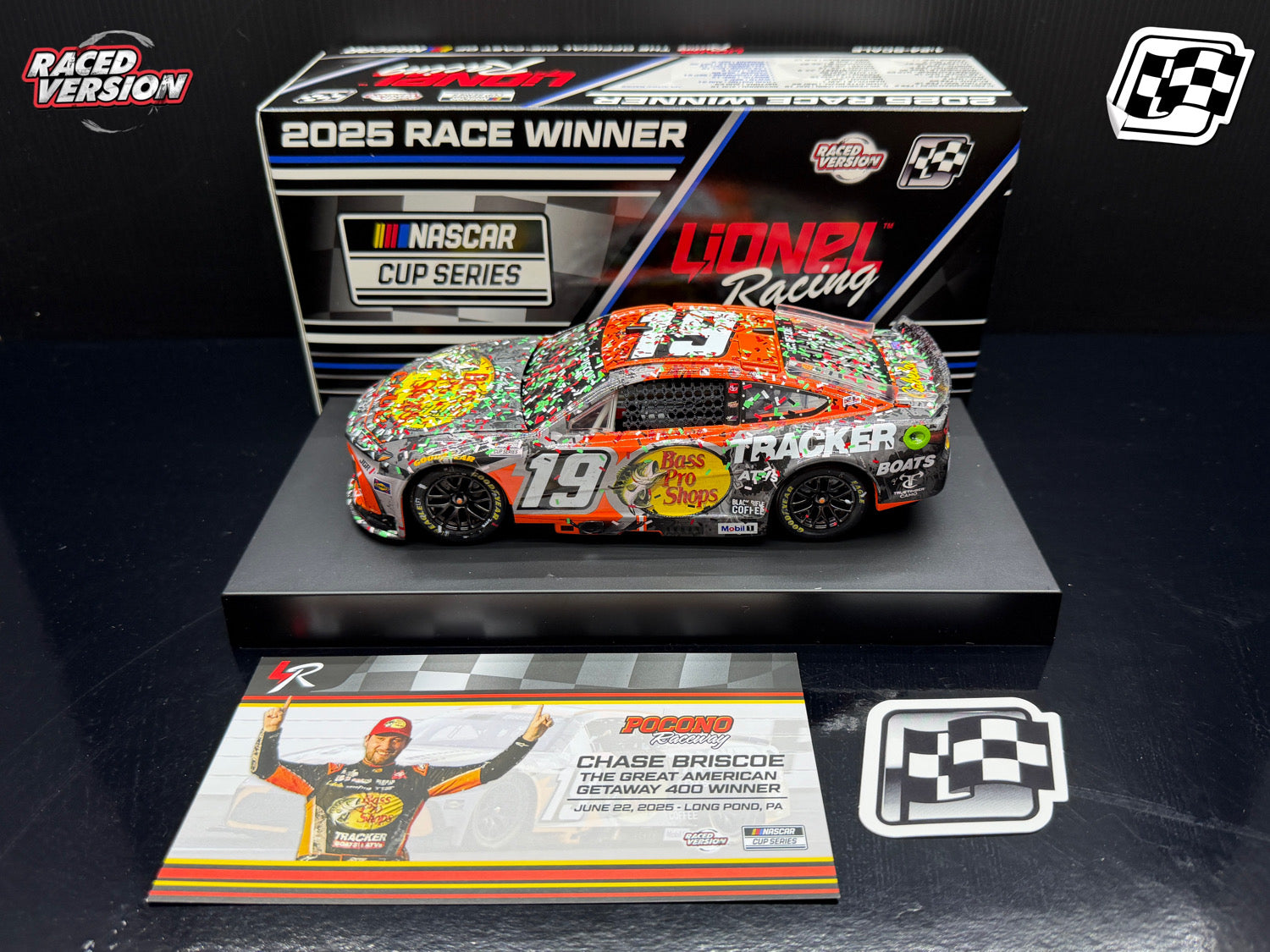 2025 Chase Briscoe 1:24 Bass Pro Shops Pocono Race Win Diecast