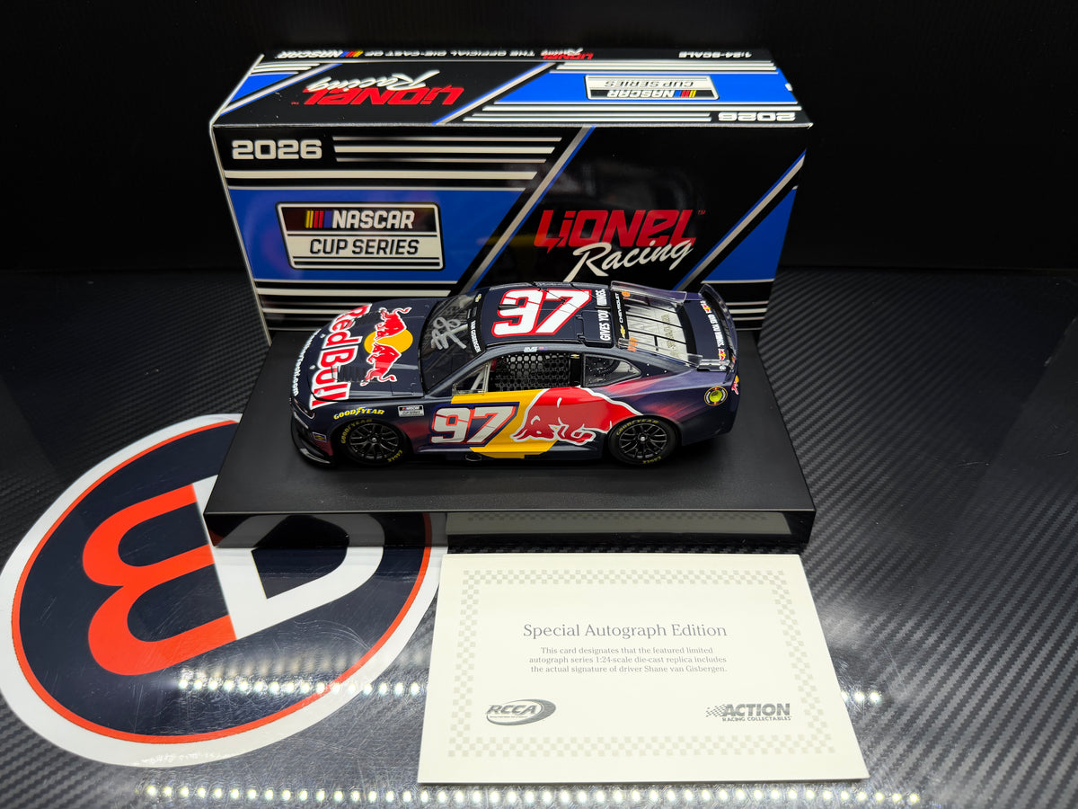 2026 Shane van Gisbergen 1:24 Red Bull AUTOGRAPHED Diecast