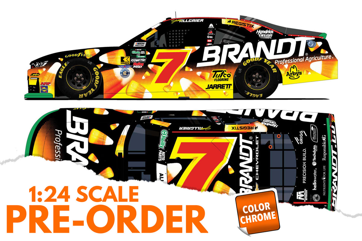 2026 Justin Allgaier 1:24 Brandt Halloween COLOR CHROME NASCAR Diecast
