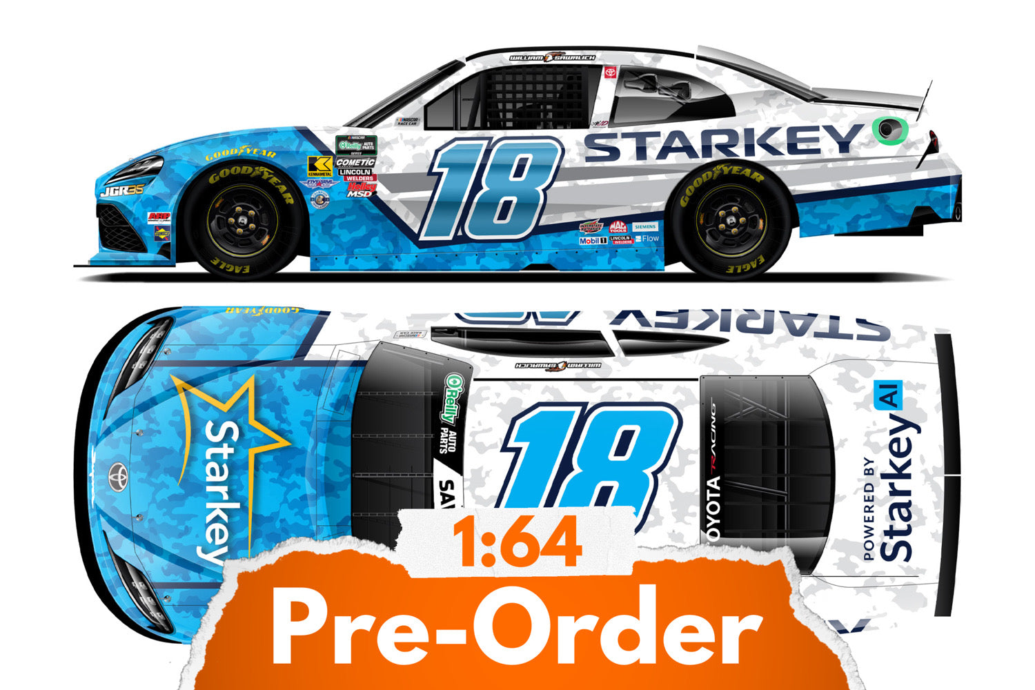 2026 William Sawalich 1:64 Starkey Diecast