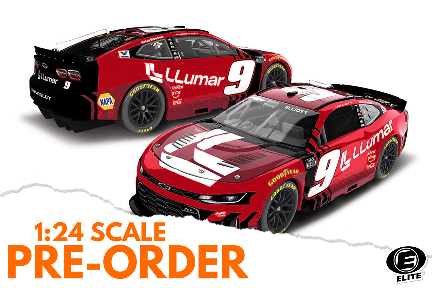 2026 Chase Elliott 1:24 Llumar ELITE Diecast