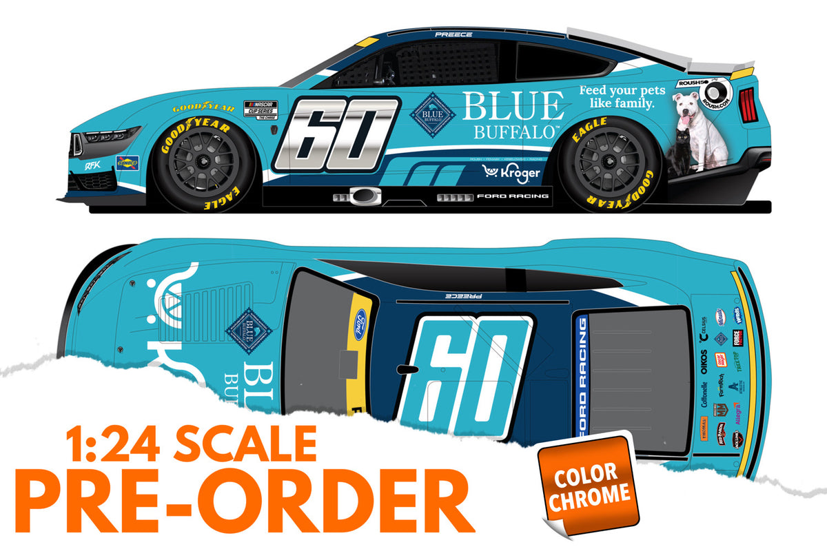 2026 Ryan Preece 1:24 Kroger / Blue Buffalo COLOR CHROME Diecast