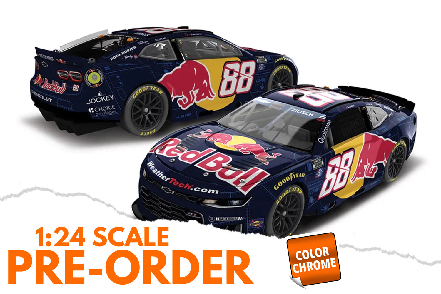 2026 Connor Zilisch 1:24 Red Bull Special COLOR CHROME NASCAR Diecast