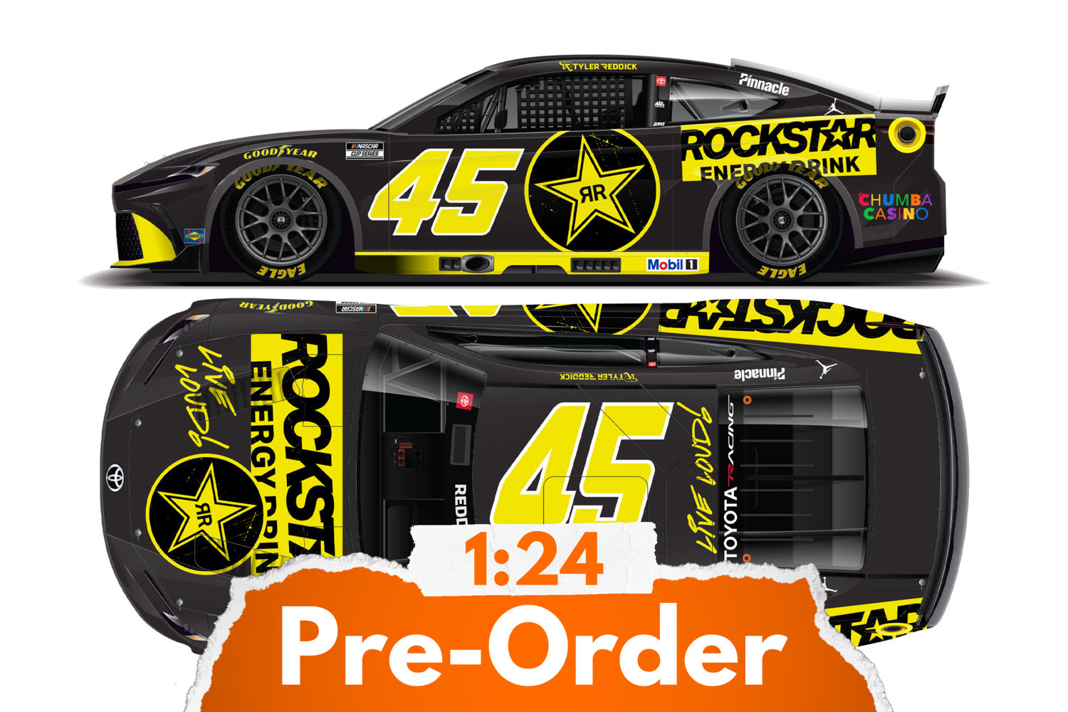 2026 Tyler Reddick 1:24 Rockstar Energy Diecast