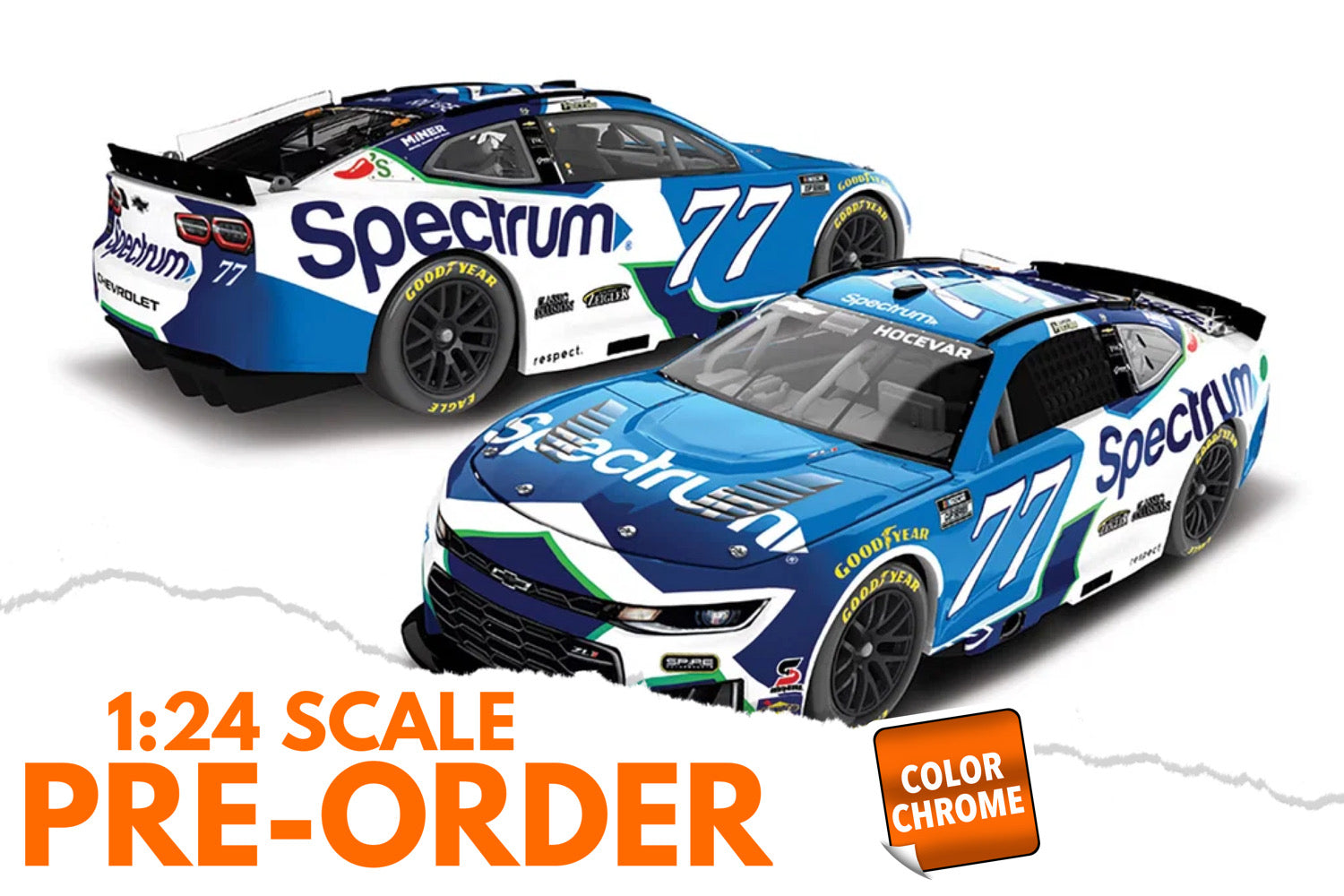 2026 Carson Hocevar 1:24 Spectrum COLOR CHROME Diecast