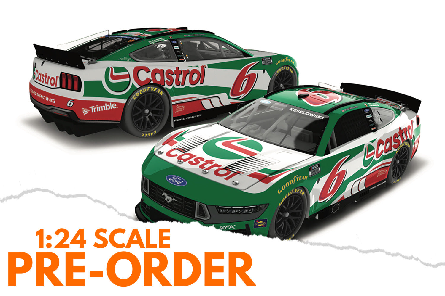 2026 Brad Keselowski 1:24 Castrol Greg Biffle Tribute Diecast
