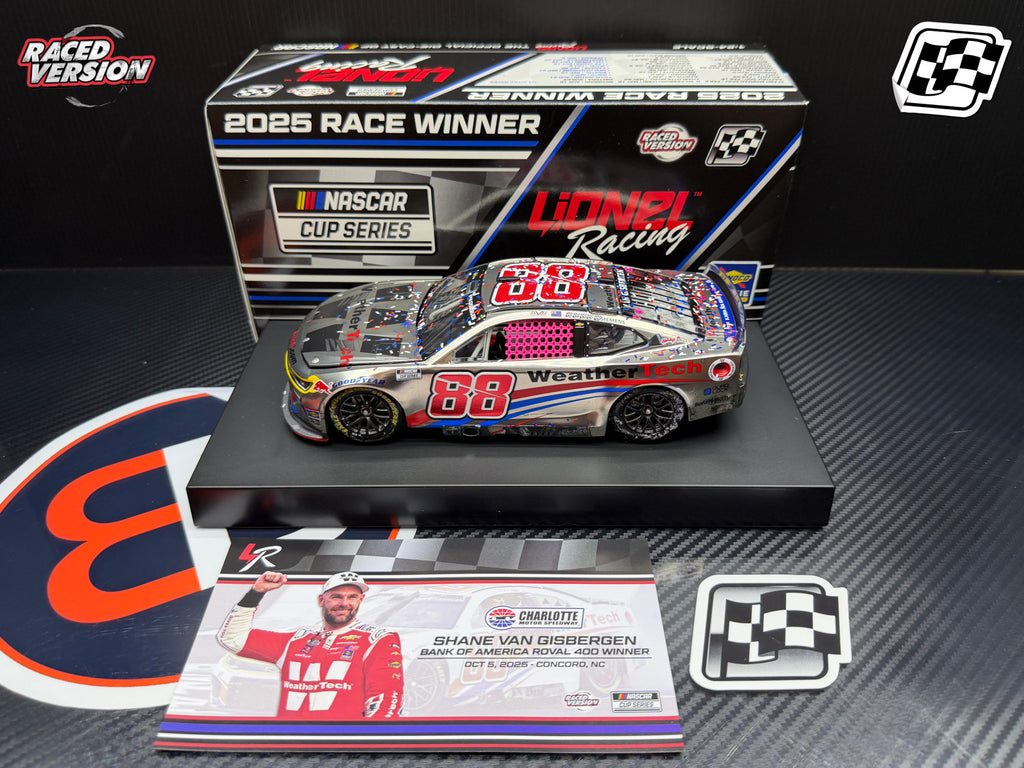2025 Shane van Gisbergen 1:24 WeatherTech Charlotte Roval Race Win COLOR CHROME Diecast