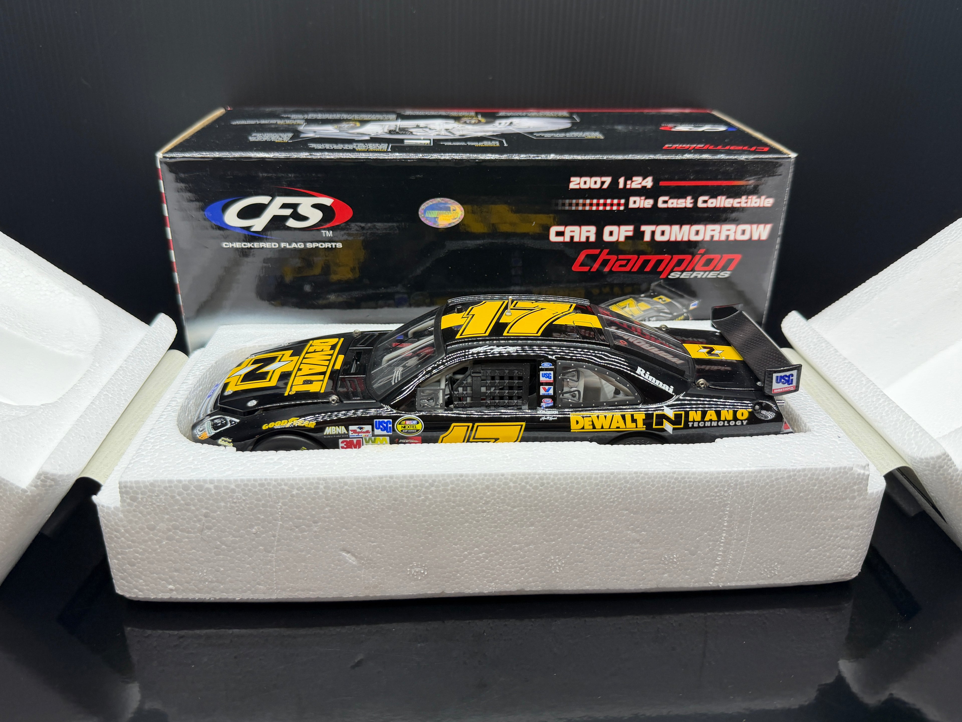 2007 Matt Kenseth 1:24 DeWALT Nano Technology CFS Champion Series Diecast