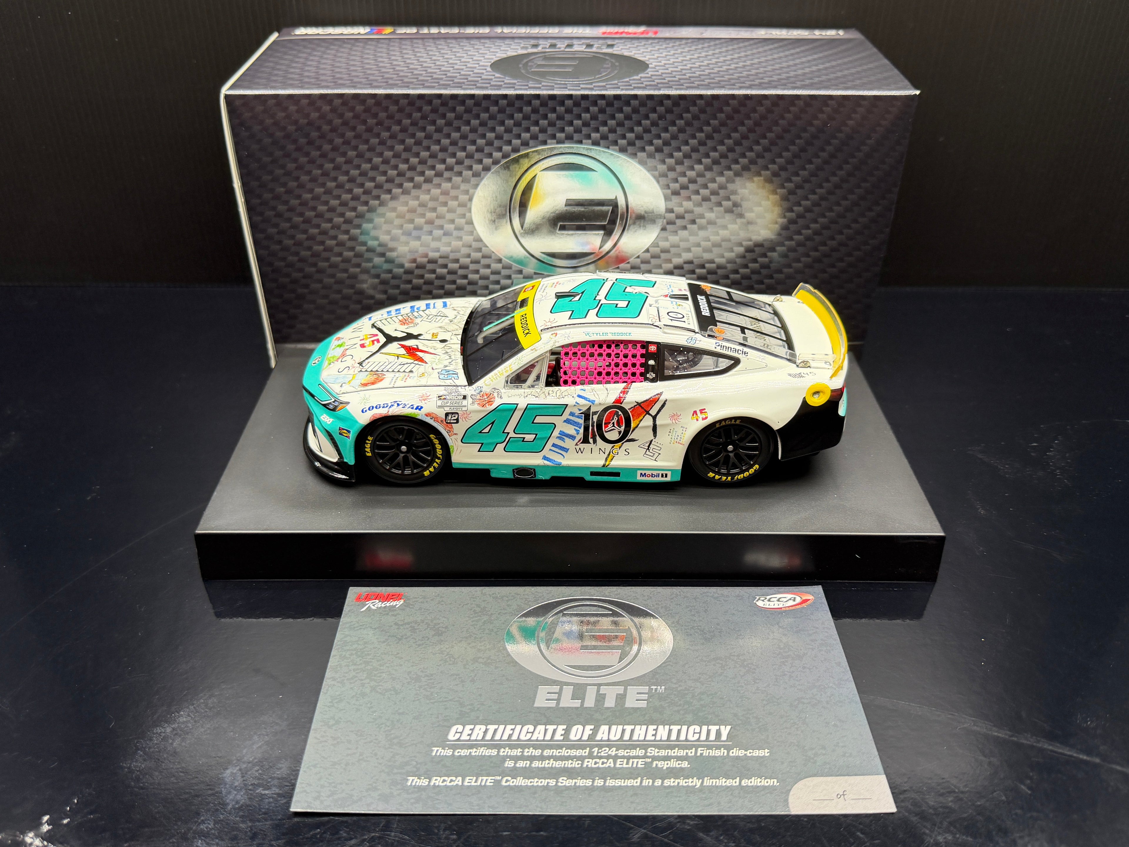 2025 Tyler Reddick 1:24 Jordan Brand “10 Wings” Charlotte Elite Diecast