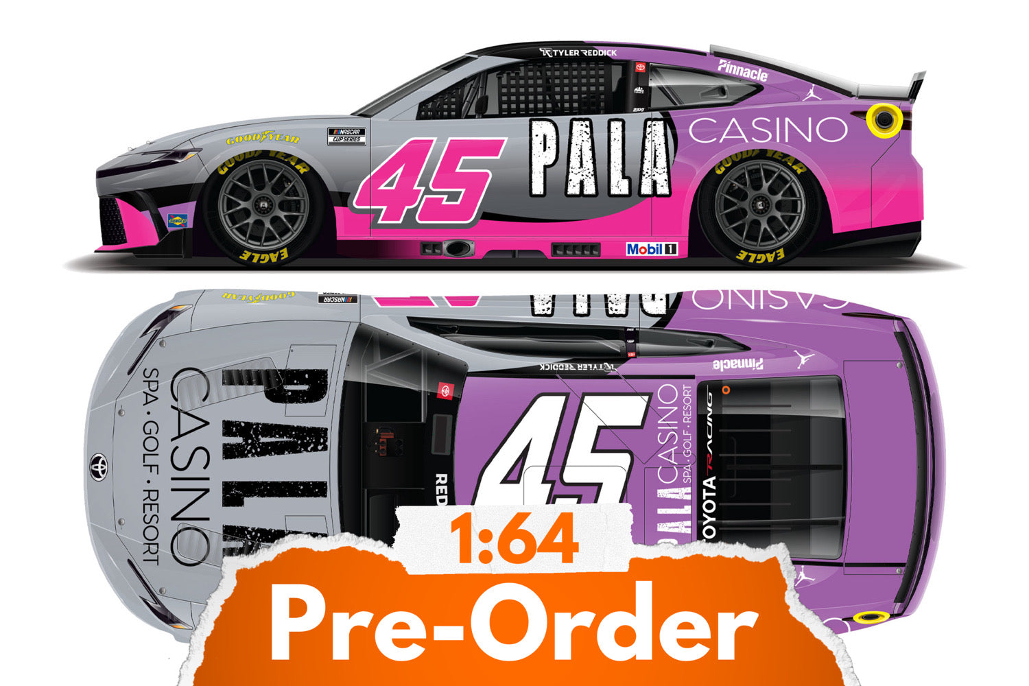 2026 Tyler Reddick 1:64 Pala Casino Diecast