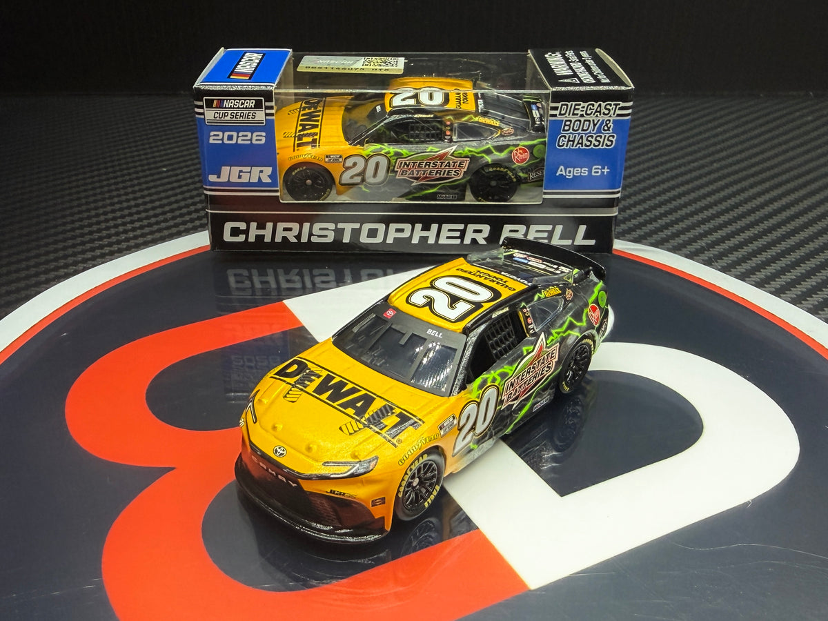 2026 Christopher Bell 1:64  DeWalt / Interstate Batteries Diecast