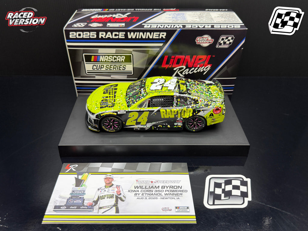 2025 William Byron 1:24 Raptor Iowa Race Win Diecast