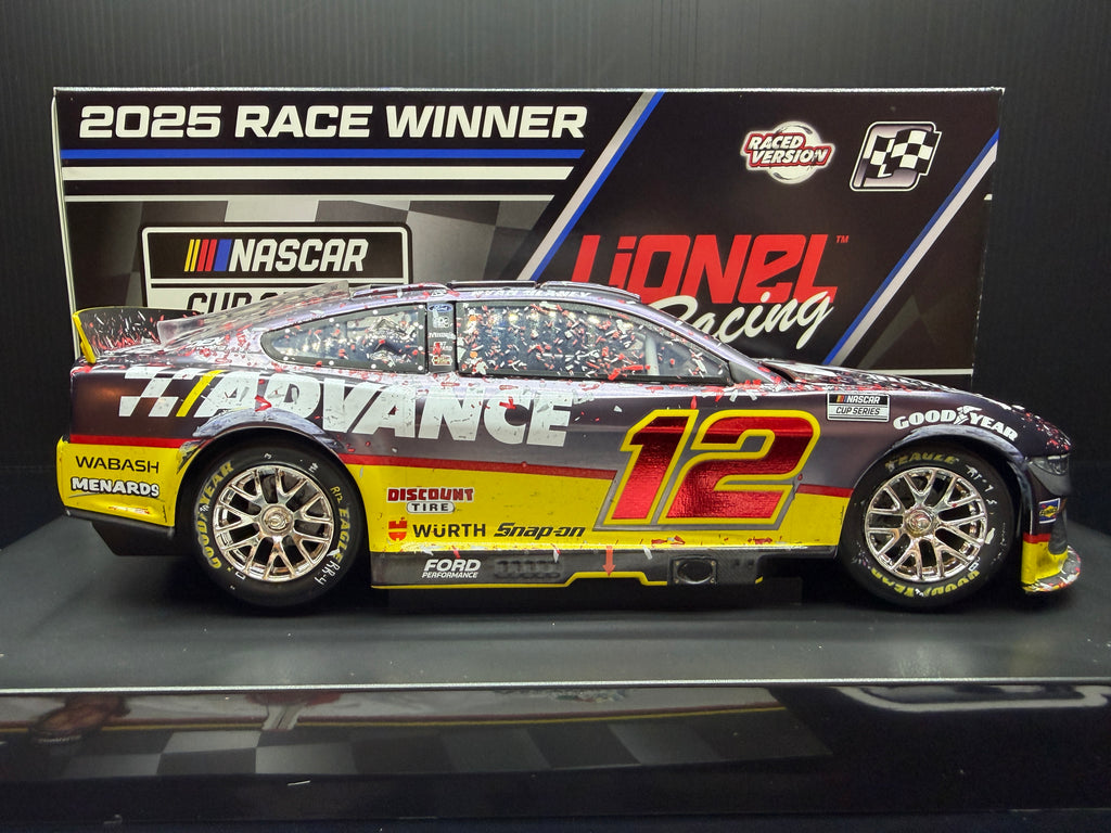 2025 Ryan Blaney 1:24 Advance Auto Parts Daytona Race Win Color Chrome Diecast