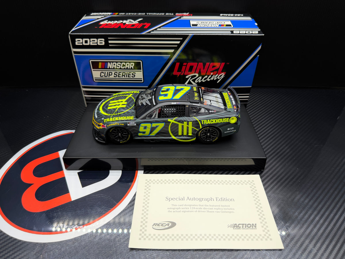2026 Shane van Gisbergen 1:24 Trackhouse AUTOGRAPHED NASCAR Diecast