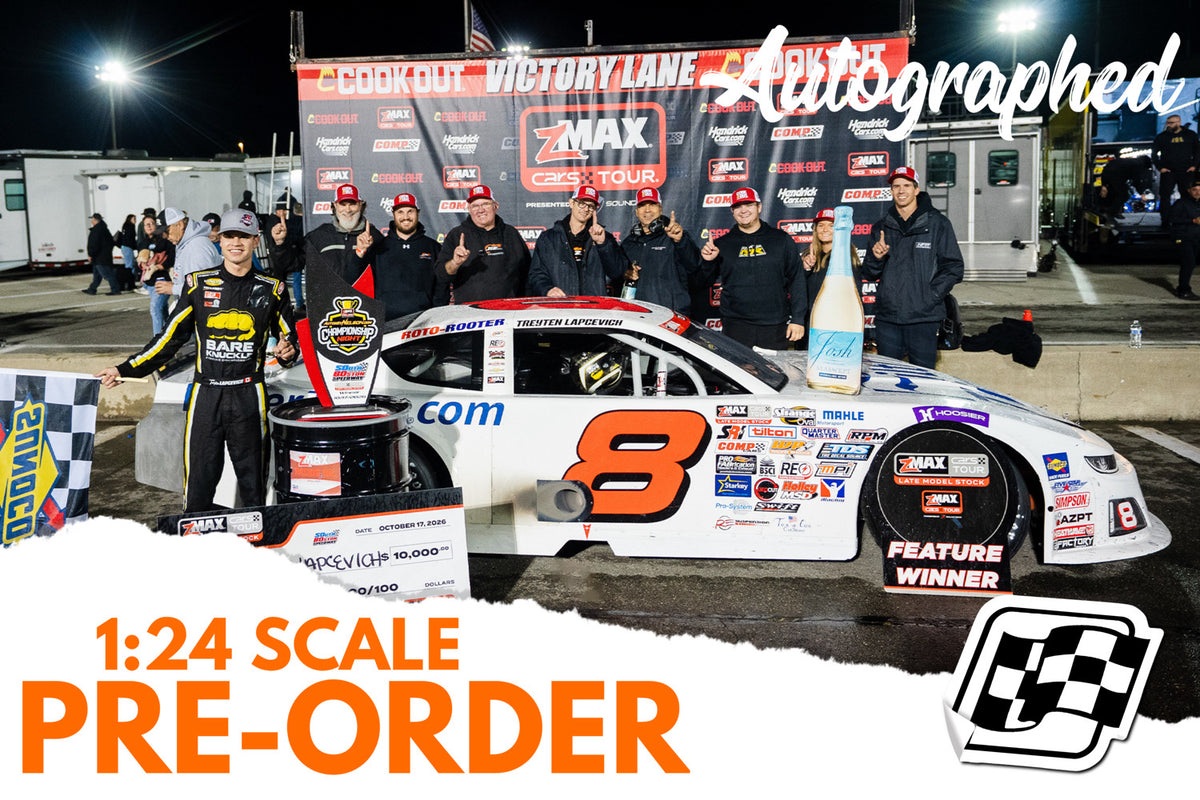 2026 Treyten Lapcevich 1:24 Filtertime South Boston Race Win Late Model DUAL AUTOGRAPHED Diecast