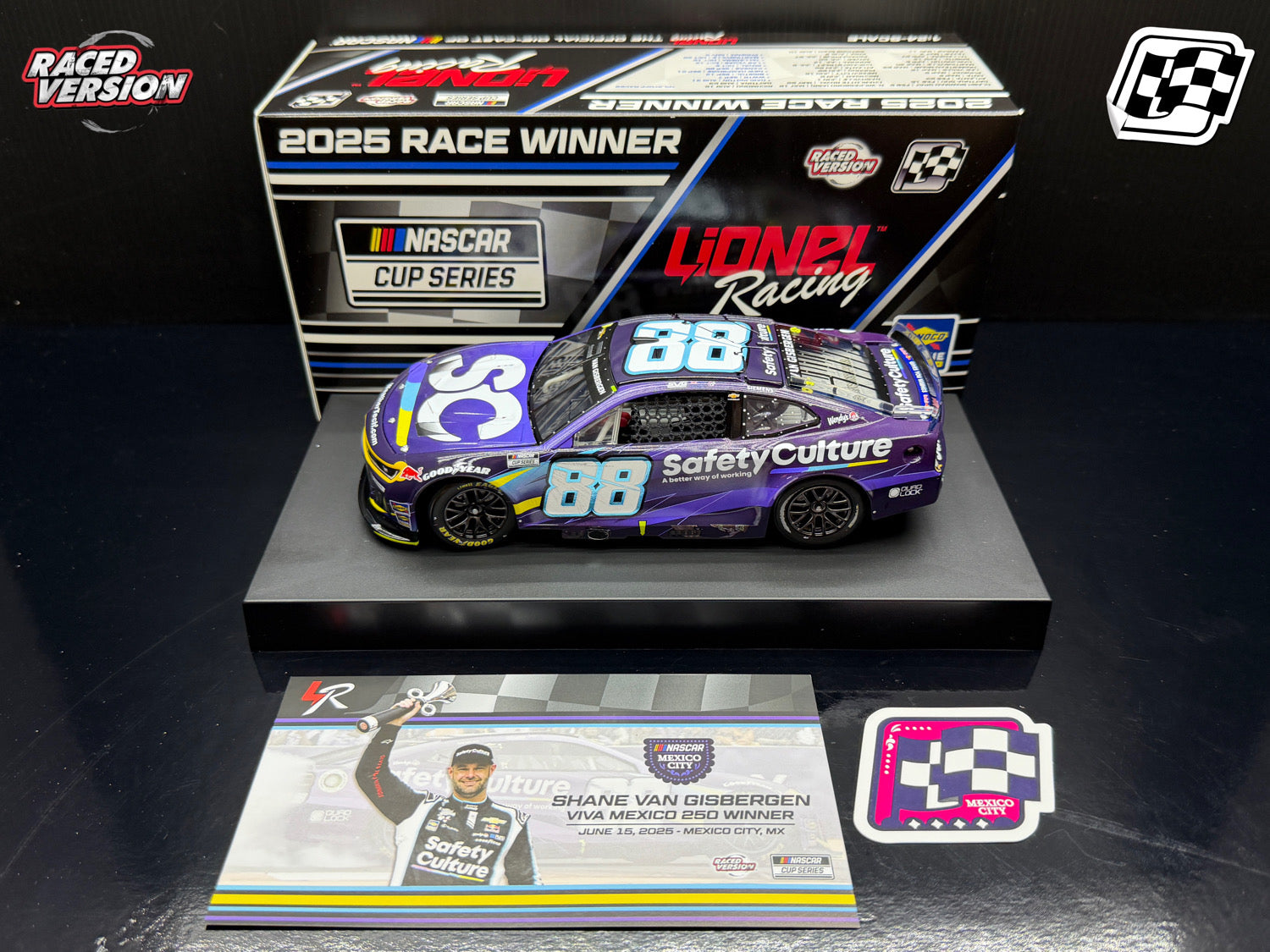 2025 Shane van Gisbergen 1:24 Safety Culture Mexico City Race Win Diecast
