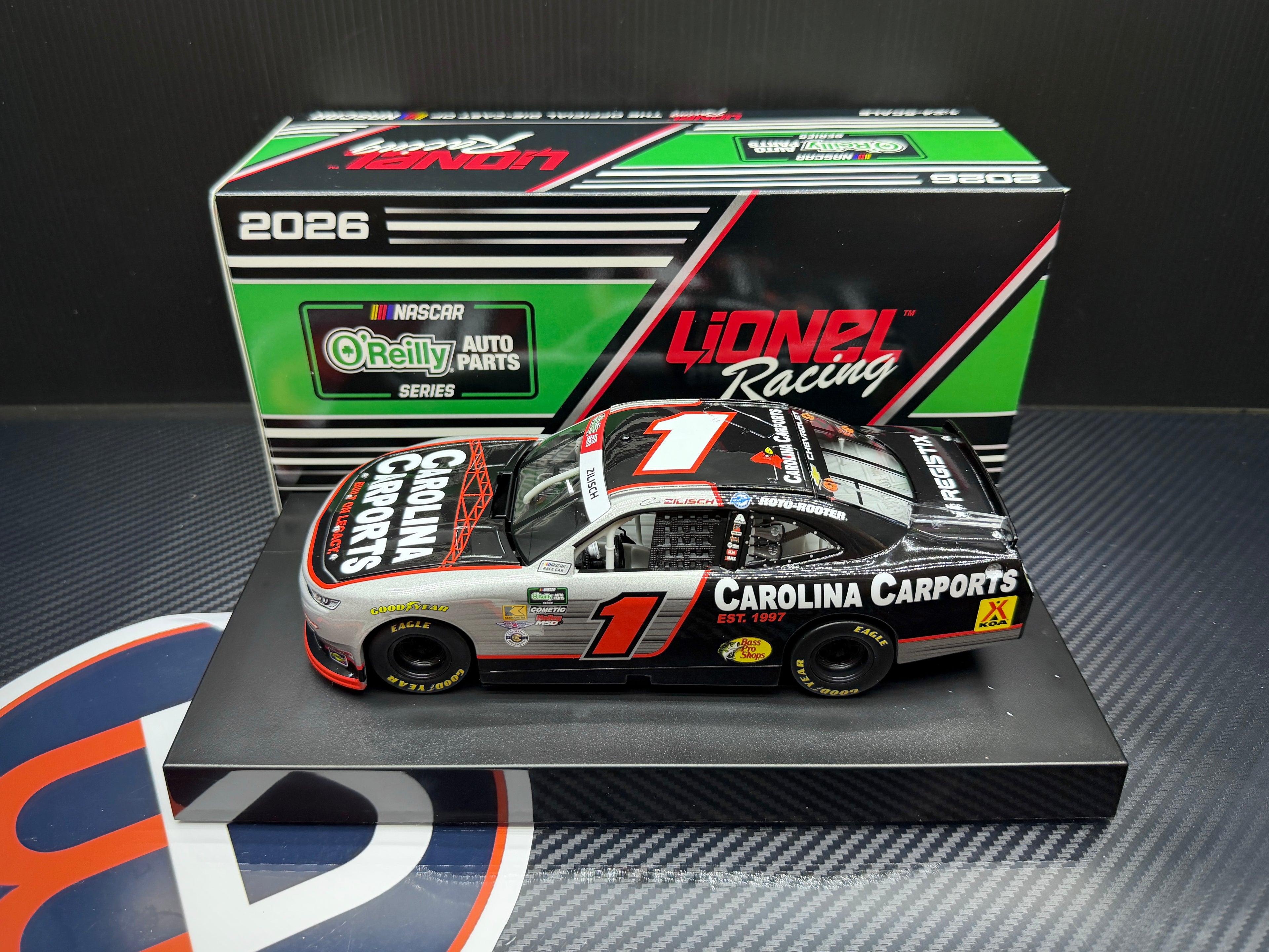 2026 Connor Zilisch 1:24 Carolina Carports NASCAR Diecast