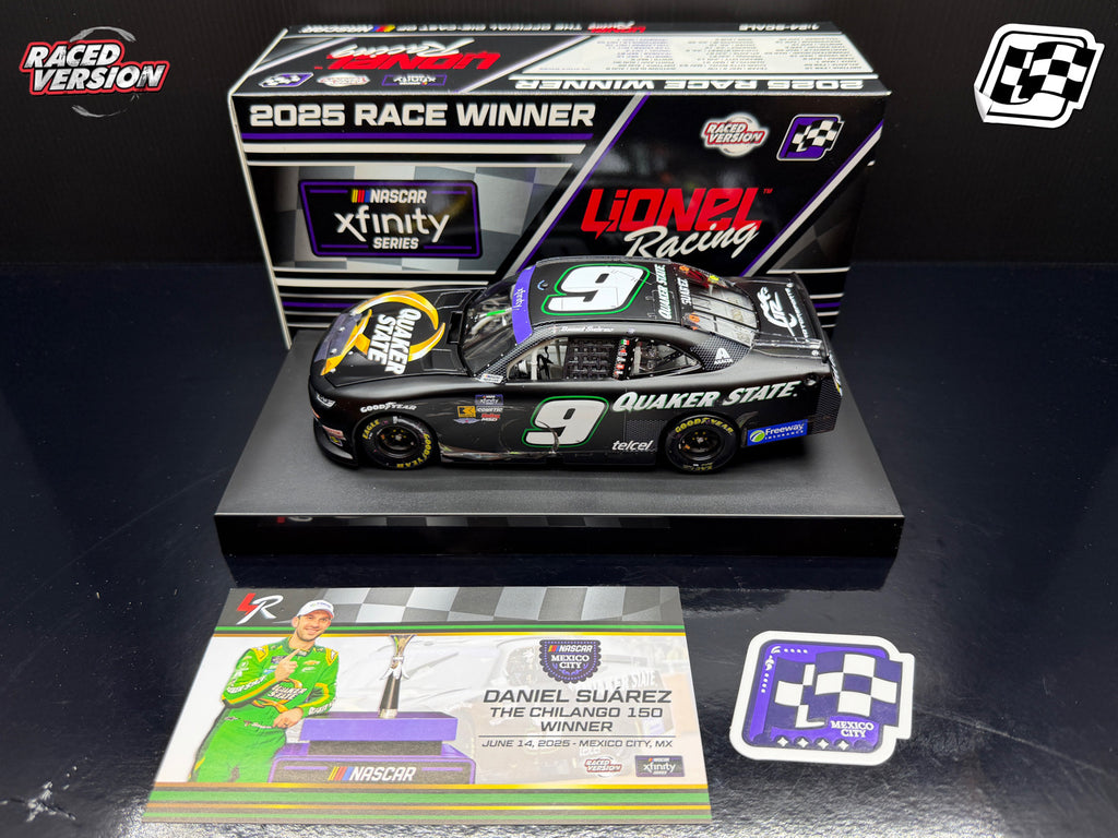 2025 Daniel Suarez 1:24 Quaker State Mexico City Race Win Diecast
