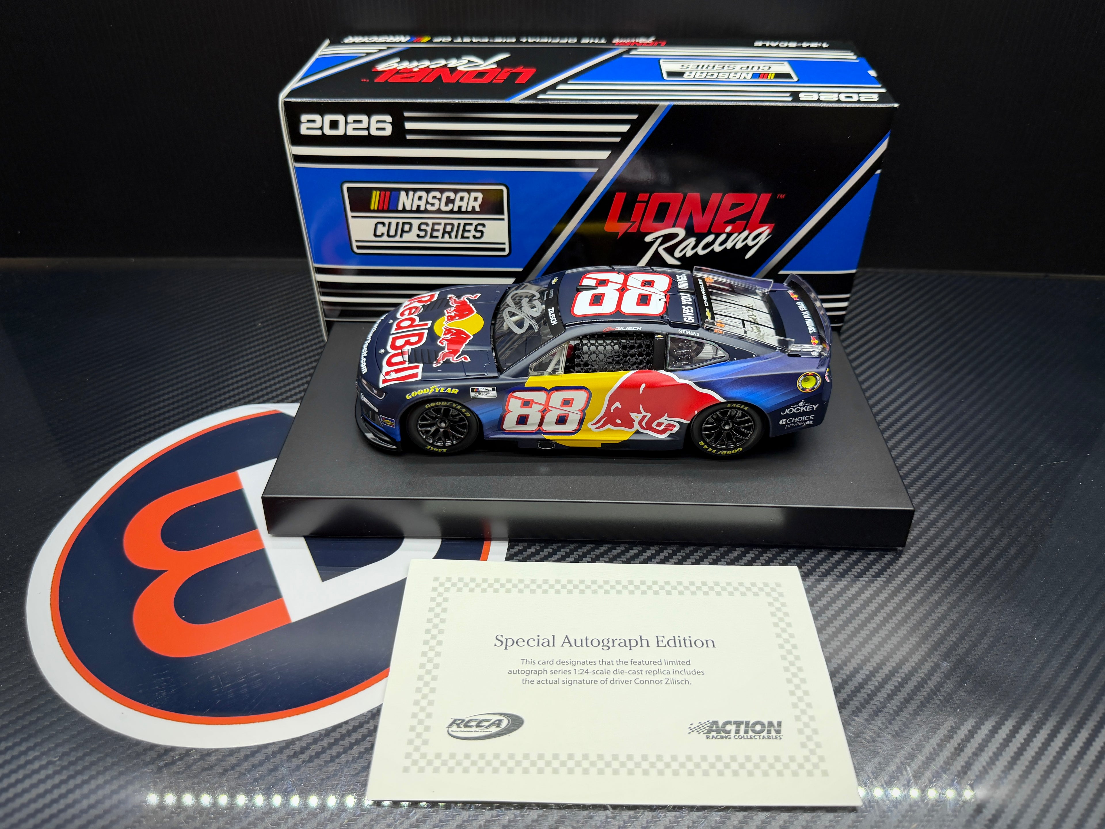 2026 Connor Zilisch 1:24 Red Bull AUTOGRAPHED Diecast