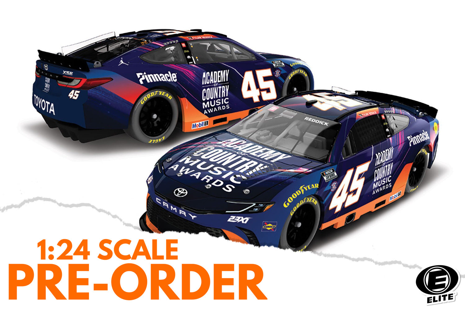 2026 Tyler Reddick 1:24 Academy of Country Music Awards ELITE NASCAR Diecast