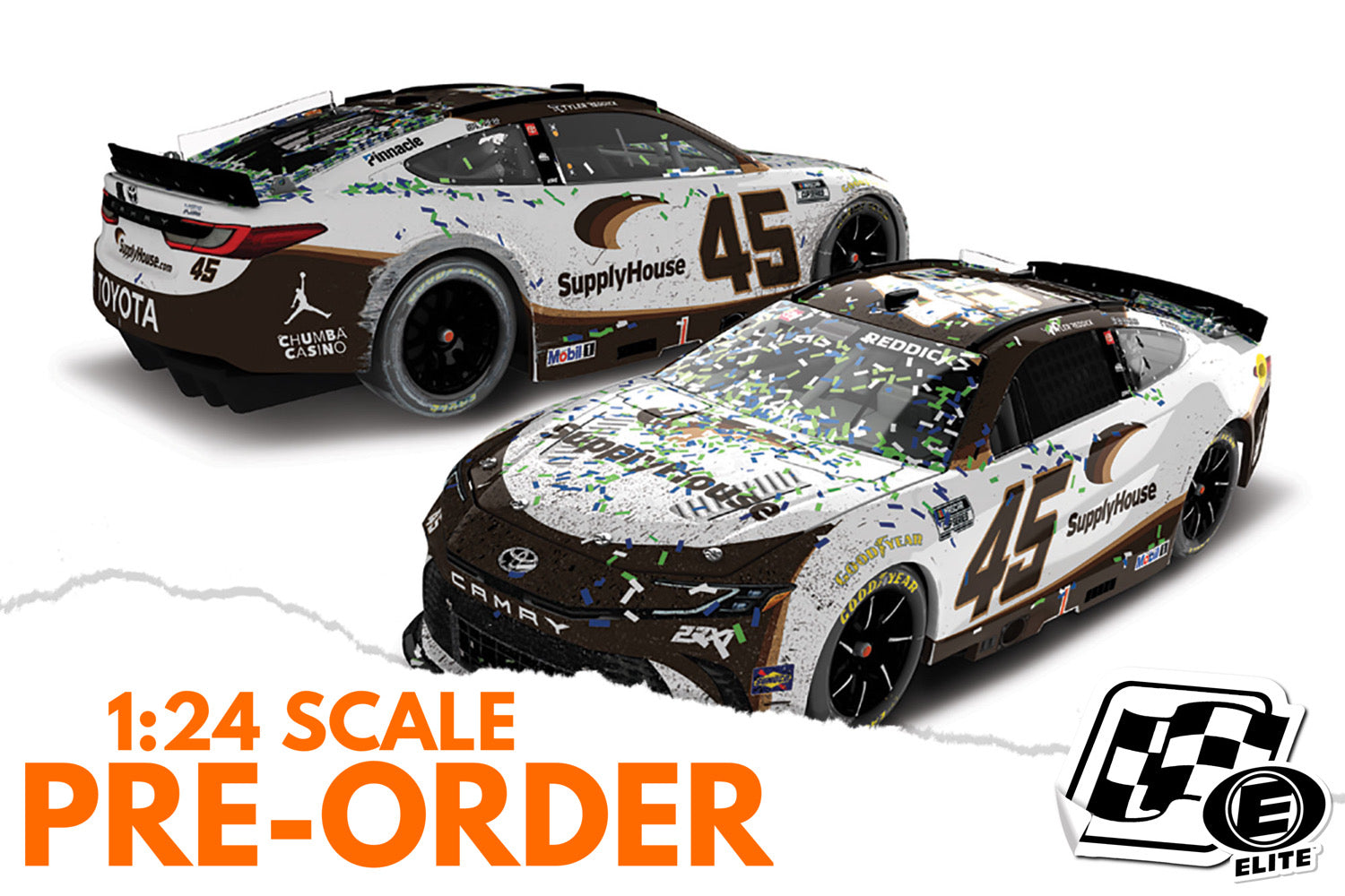 2026 Tyler Reddick 1:24 Supply House Kansas Race Win ELITE Diecast