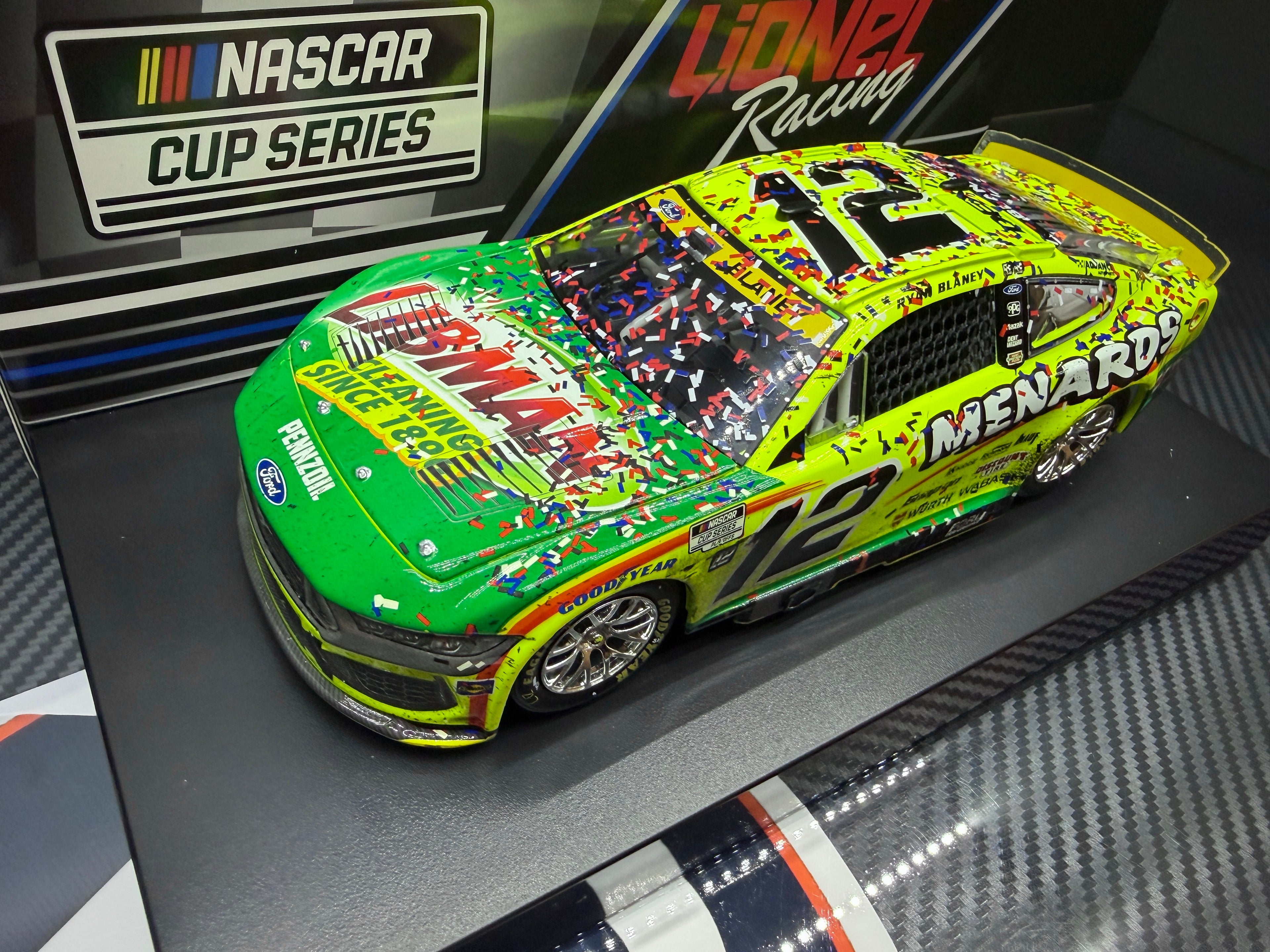 2025 Ryan Blaney 1:24 Menards / Libman New Hampshire Race Win Diecast