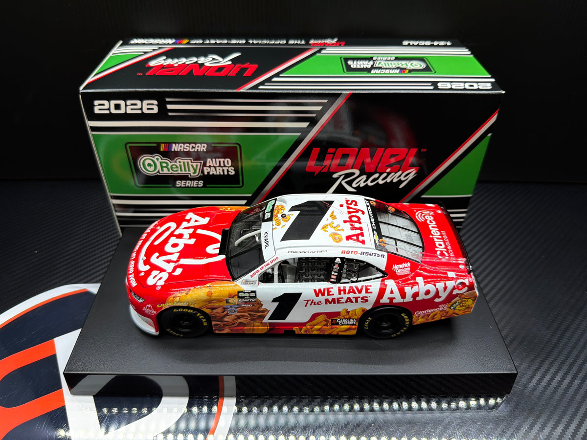 2026 Carson Kvapil 1:24 Arby's Diecast