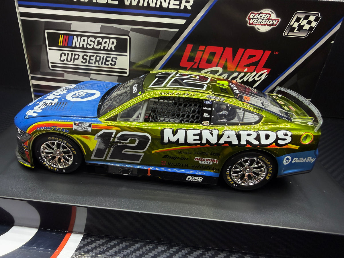 2025 Ryan Blaney 1:24 Menards / Dutch Boy Phoenix Race Win COLOR CHROME Diecast