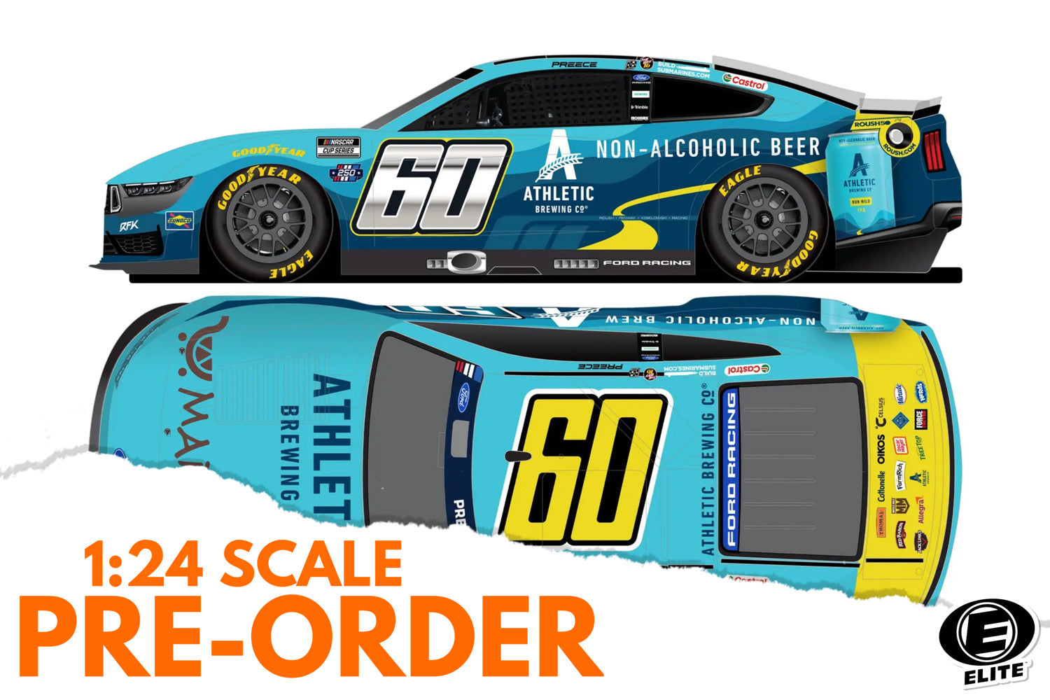 2026 Ryan Preece 1:24 Mariano's / Authentic Brewing Co. ELITE Diecast