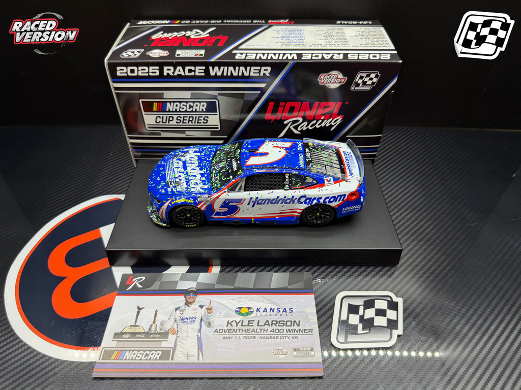 2025 Kyle Larson 1:24 HendrickCars.com Kansas Race Win Diecast