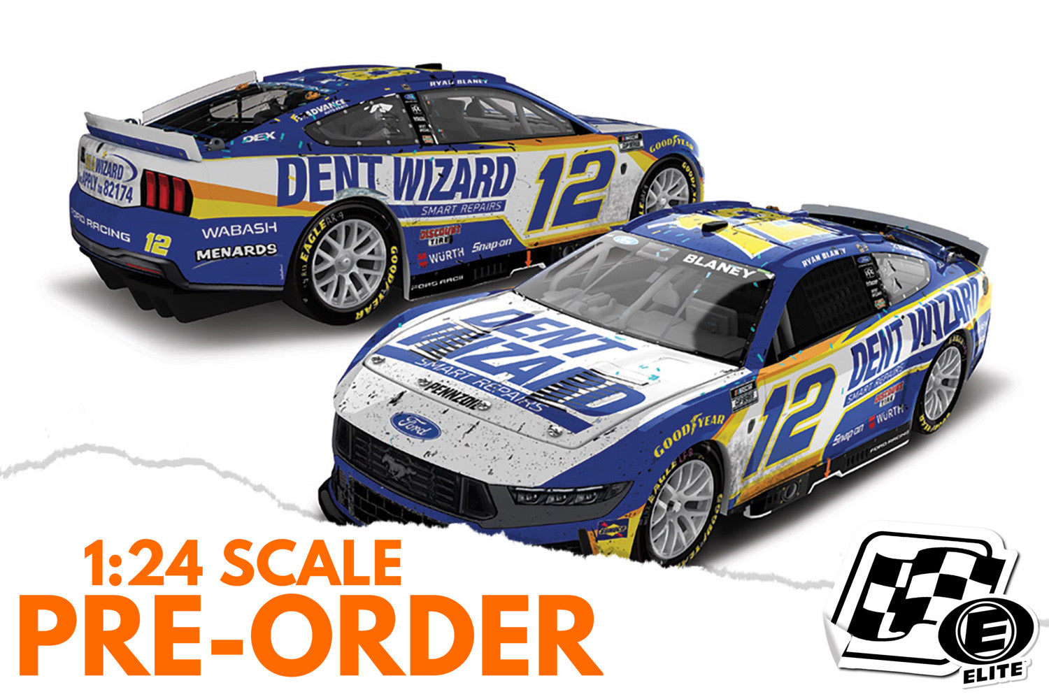 2026 Ryan Blaney 1:24 Dent Wizard Phoenix Race Win ELITE Diecast
