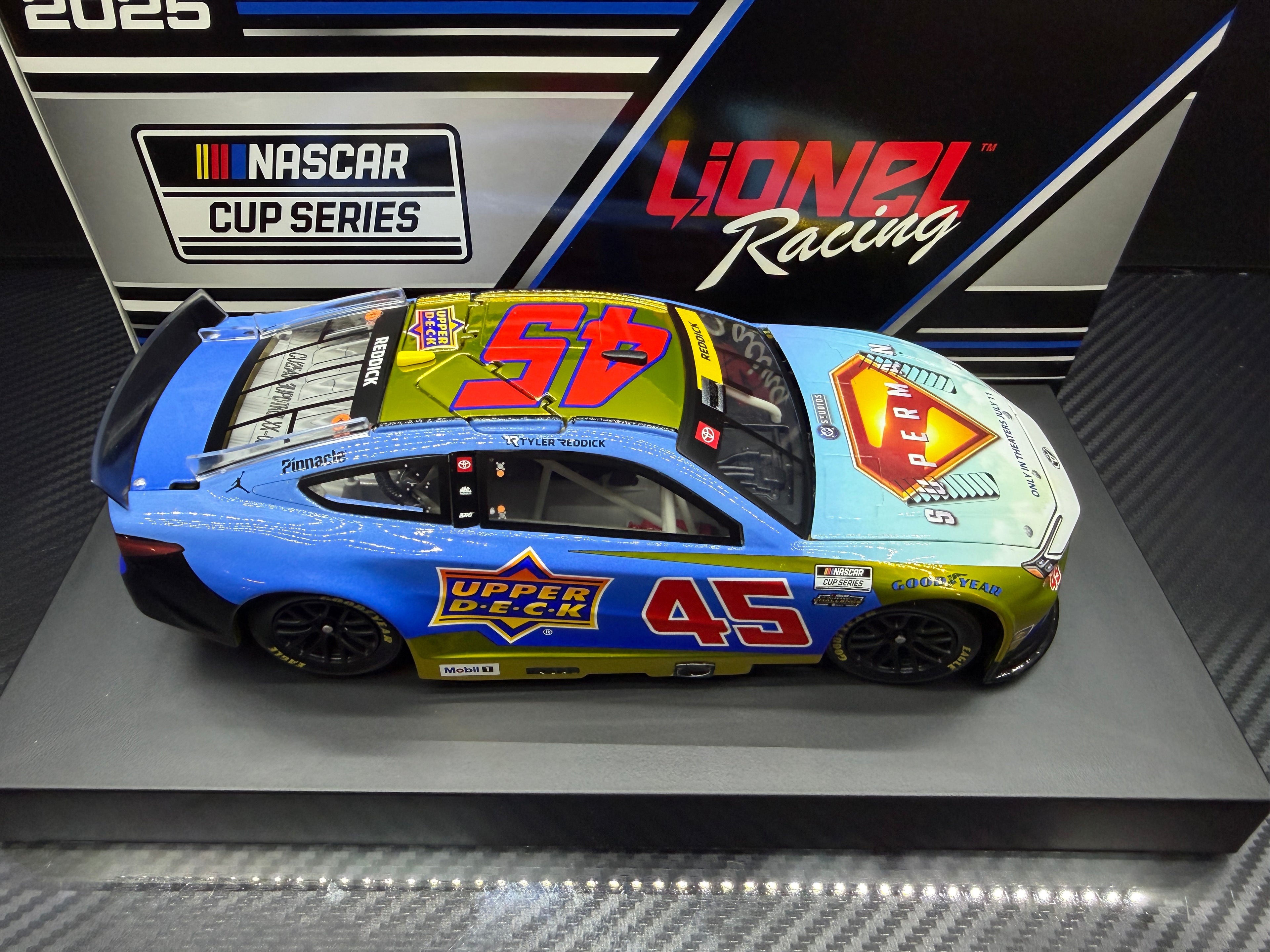 2025 Tyler Reddick 1:24 Upper Deck / Superman COLOR CHROME Diecast