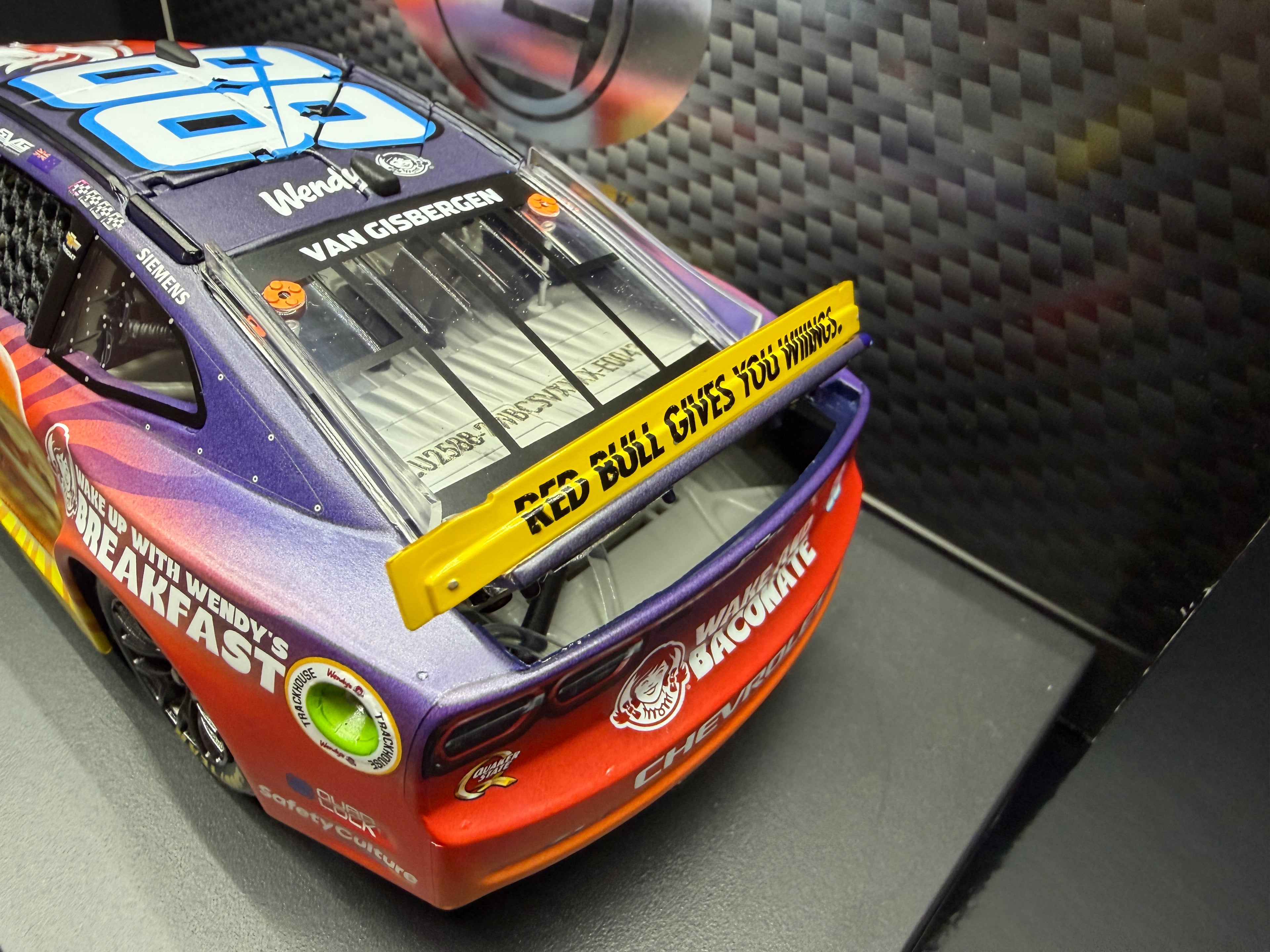 2025 Shane Van Gisbergen 1:24 Wendy's Breakfast Baconator Elite Diecast