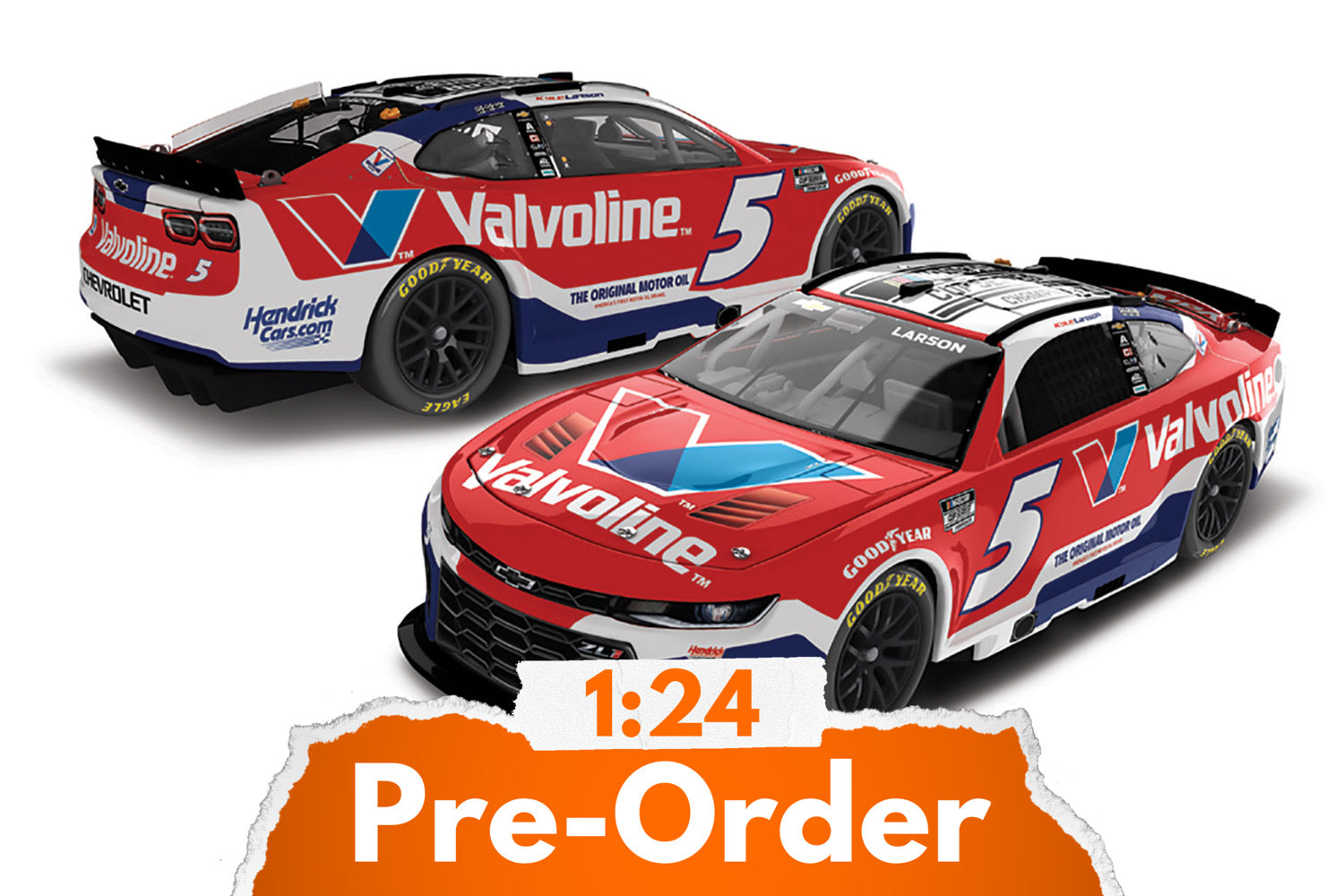 2025 Kyle Larson 1:24 Valvoline Champion Diecast