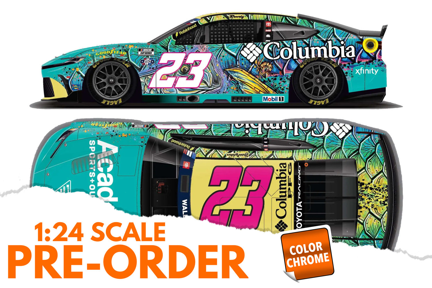 2026 Bubba Wallace 1:24 Columbia PFG COLOR CHROME Diecast