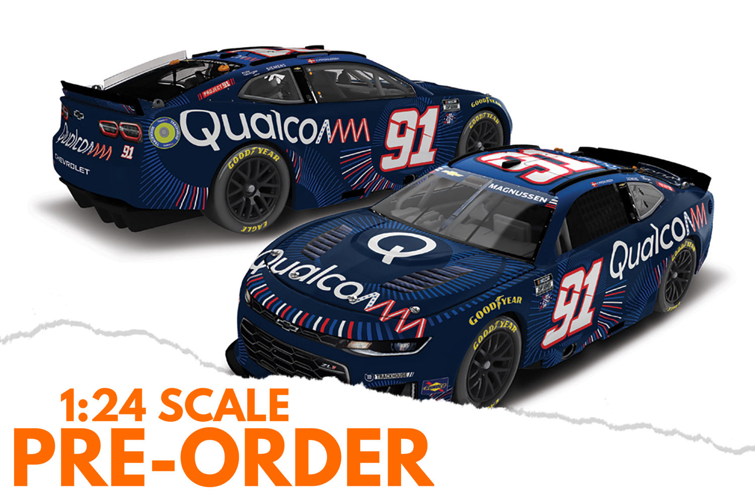 2026 Kevin Magnussen 1:24 Qualcomm NASCAR Diecast