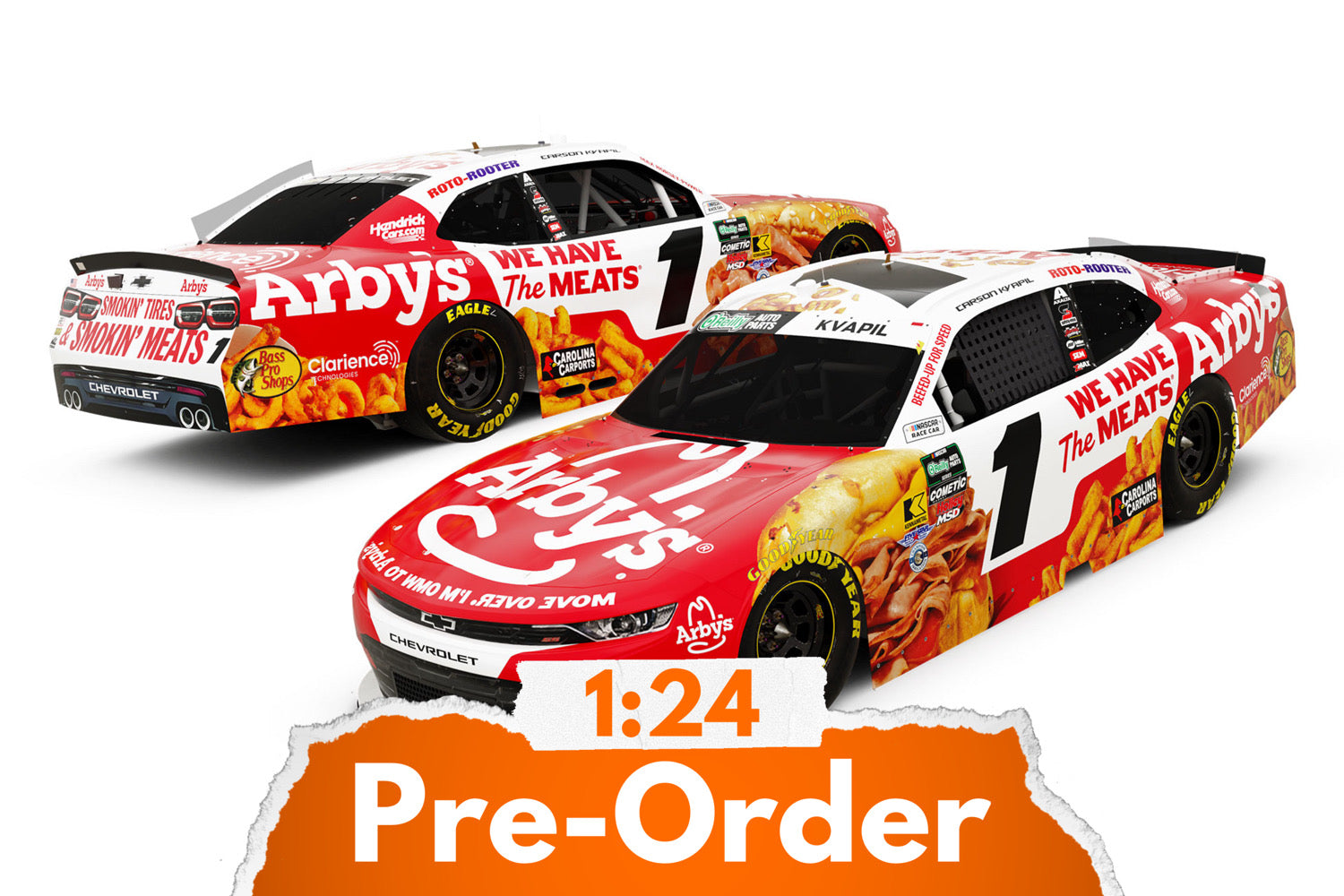 2026 Carson Kvapil 1:24 Arby's Diecast