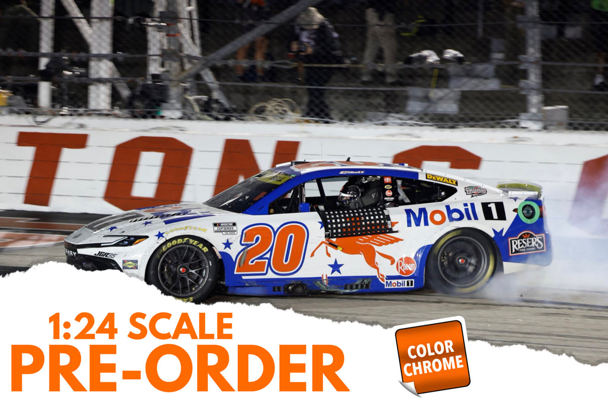 2026 Christopher Bell 1:24 Mobil 1 Darlington Southern 500 Race Win COLOR CHROME Diecast