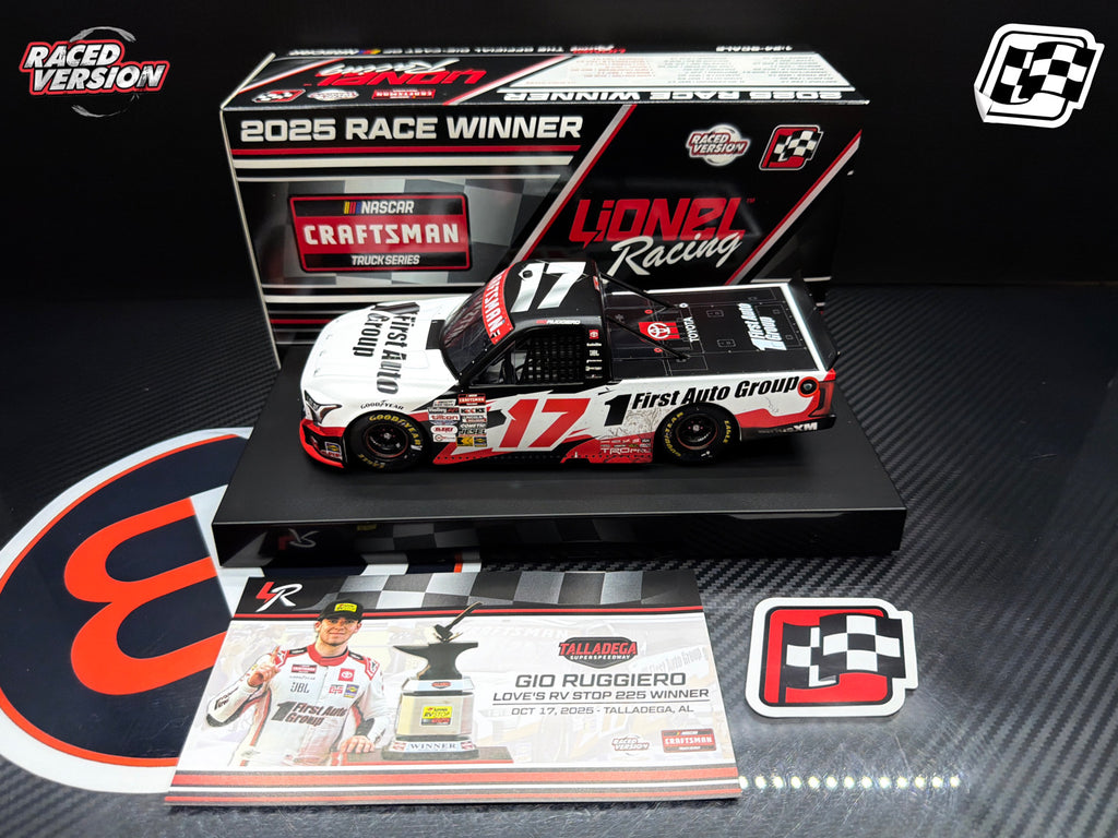 2025 Gio Ruggerio 1:24 First Auto Group Talladega Race Win Diecast