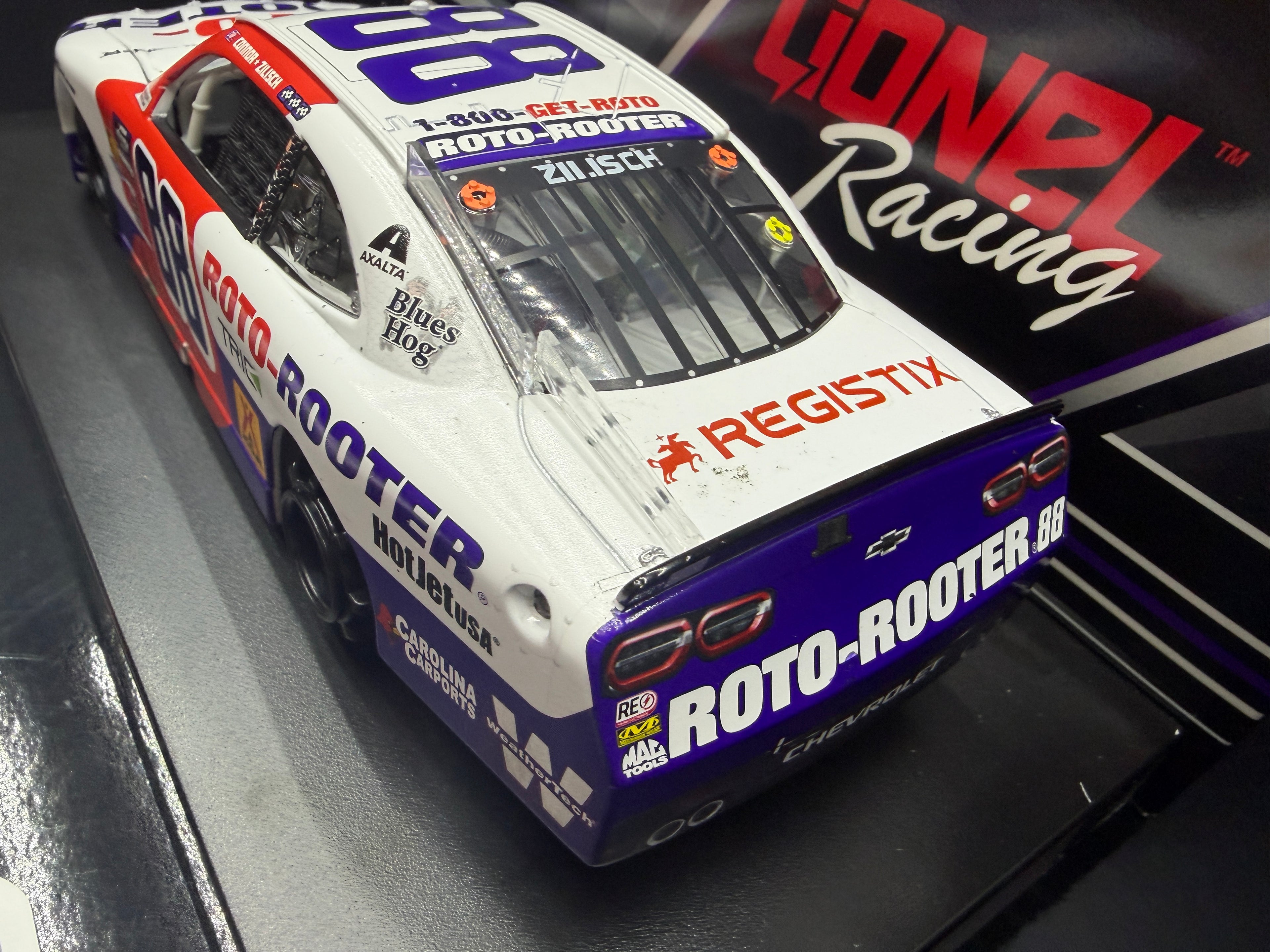 2025 Connor Zilisch 1:24 Roto-Rooter Sonoma Race Win Diecast (Autographed)
