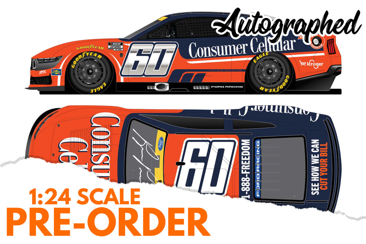 2026 Ryan Preece 1:24 Consumer Cellular AUTOGRAPHED Diecast
