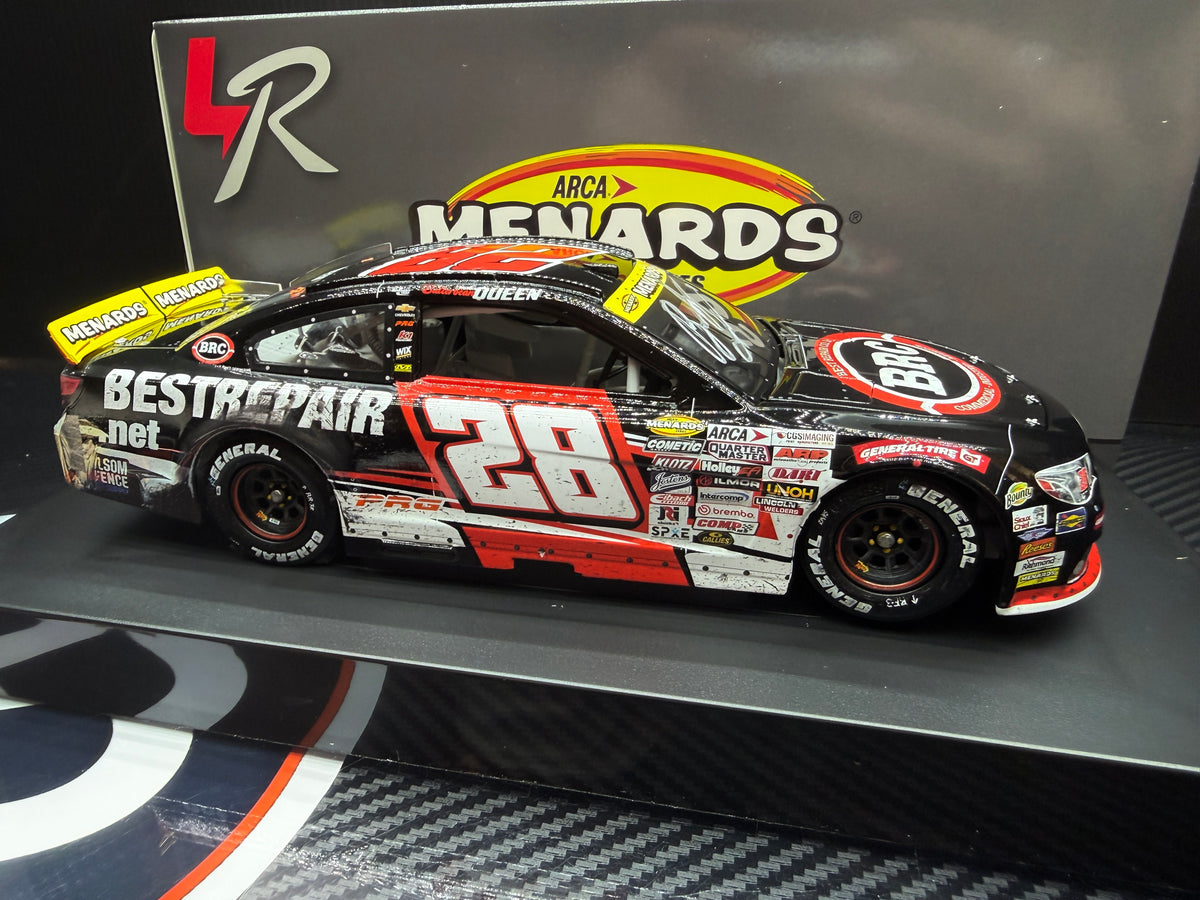 2025 Brenden "Butterbean" Queen 1:24 Best Repair Company Arca Champion Raced Version AUTOGRAPHED Diecast