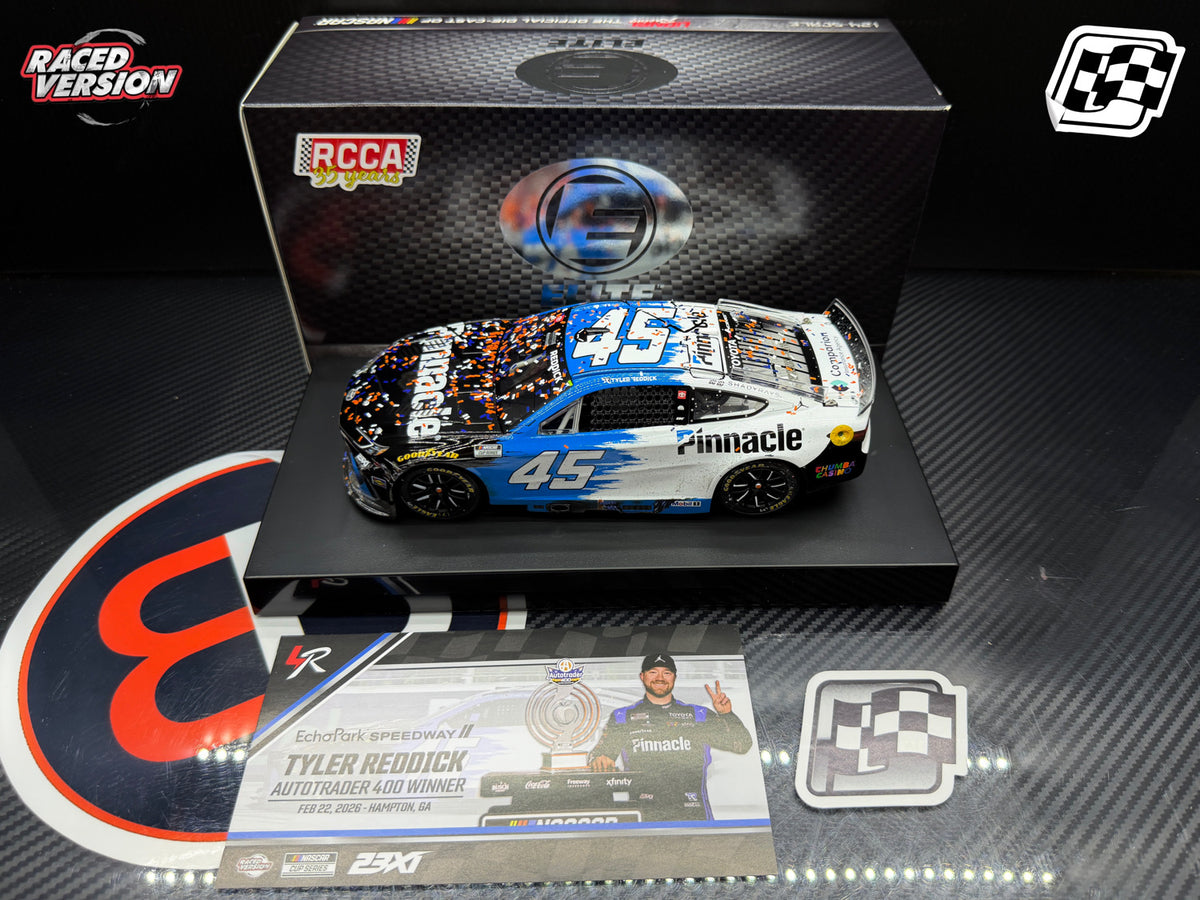 2026 Tyler Reddick 1:24 Pinnacle Atlanta / EchoPark Speedway Race Win ELITE Diecast