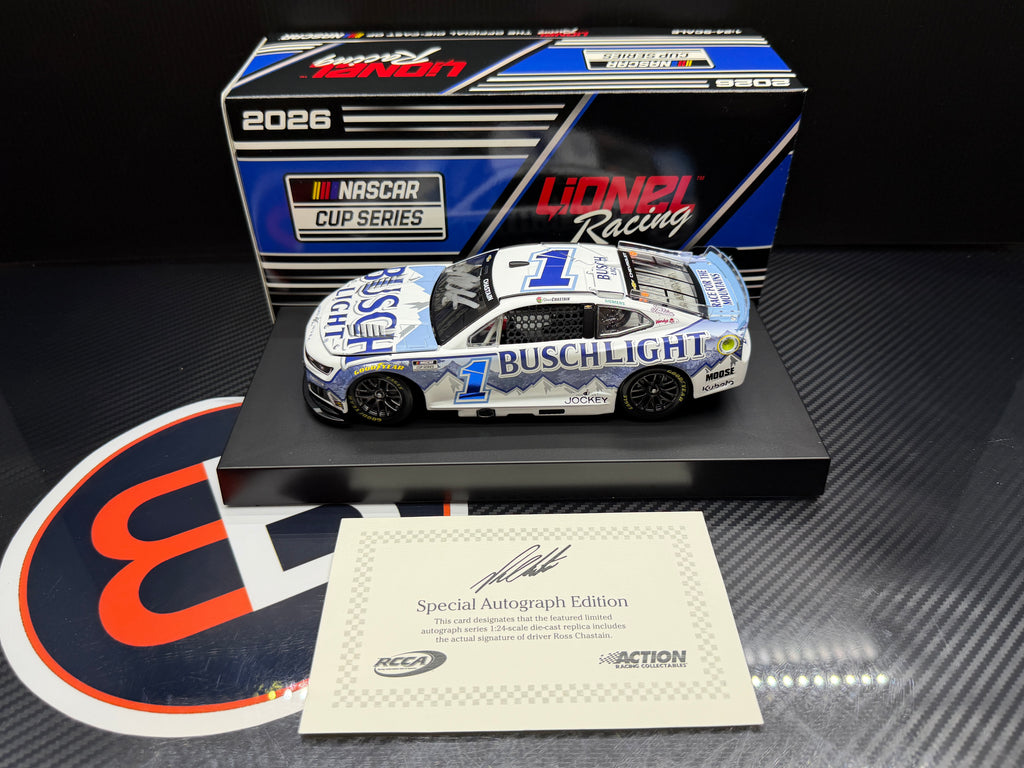 2026 Ross Chastain 1:24 Busch Light NASCAR AUTOGRAPHED Diecast