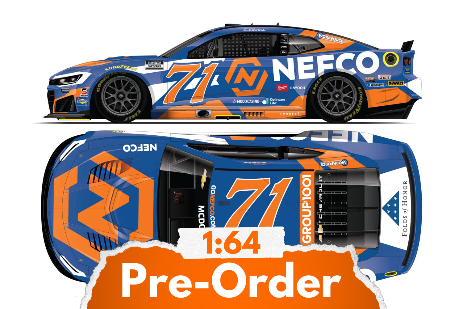 2026 Michael McDowell 1:64 NEFCO NASCAR Diecast